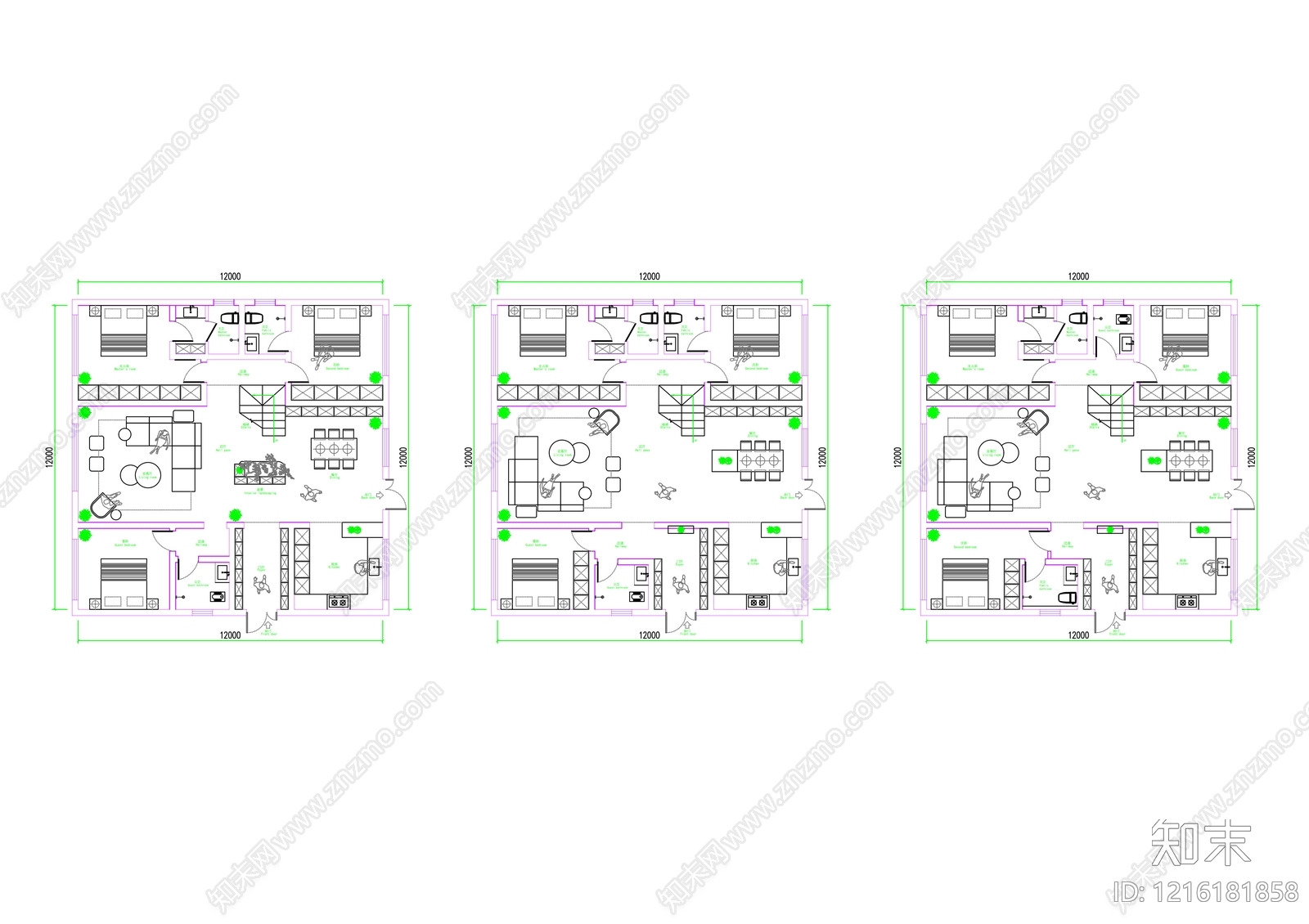 大平层施工图下载【ID:1216181858】