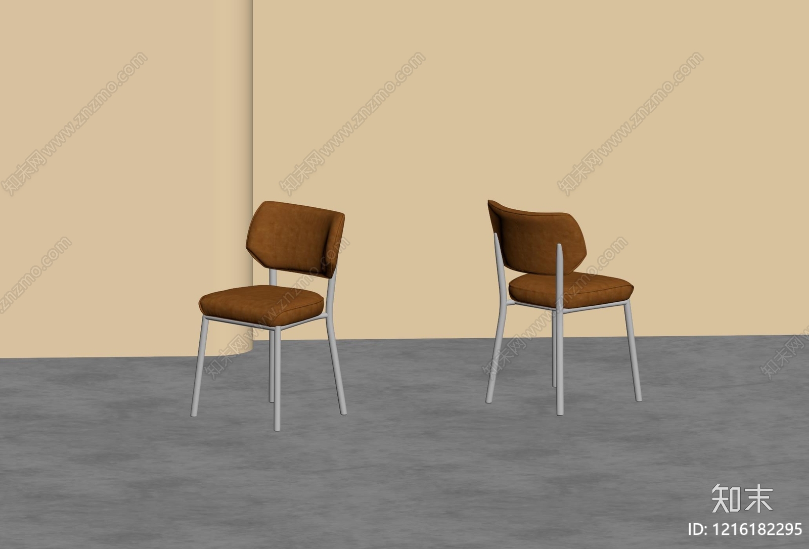 现代简约餐椅SU模型下载【ID:1216182295】