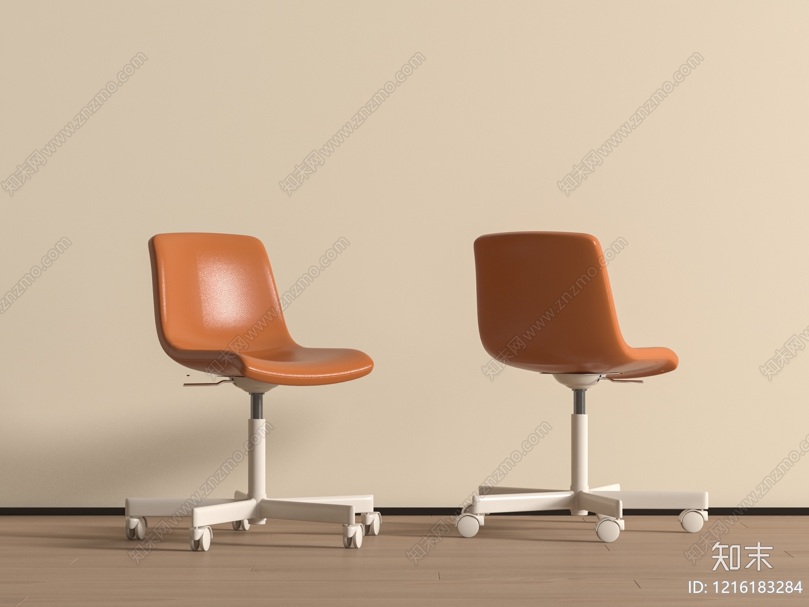 现代简约办公椅3D模型下载【ID:1216183284】