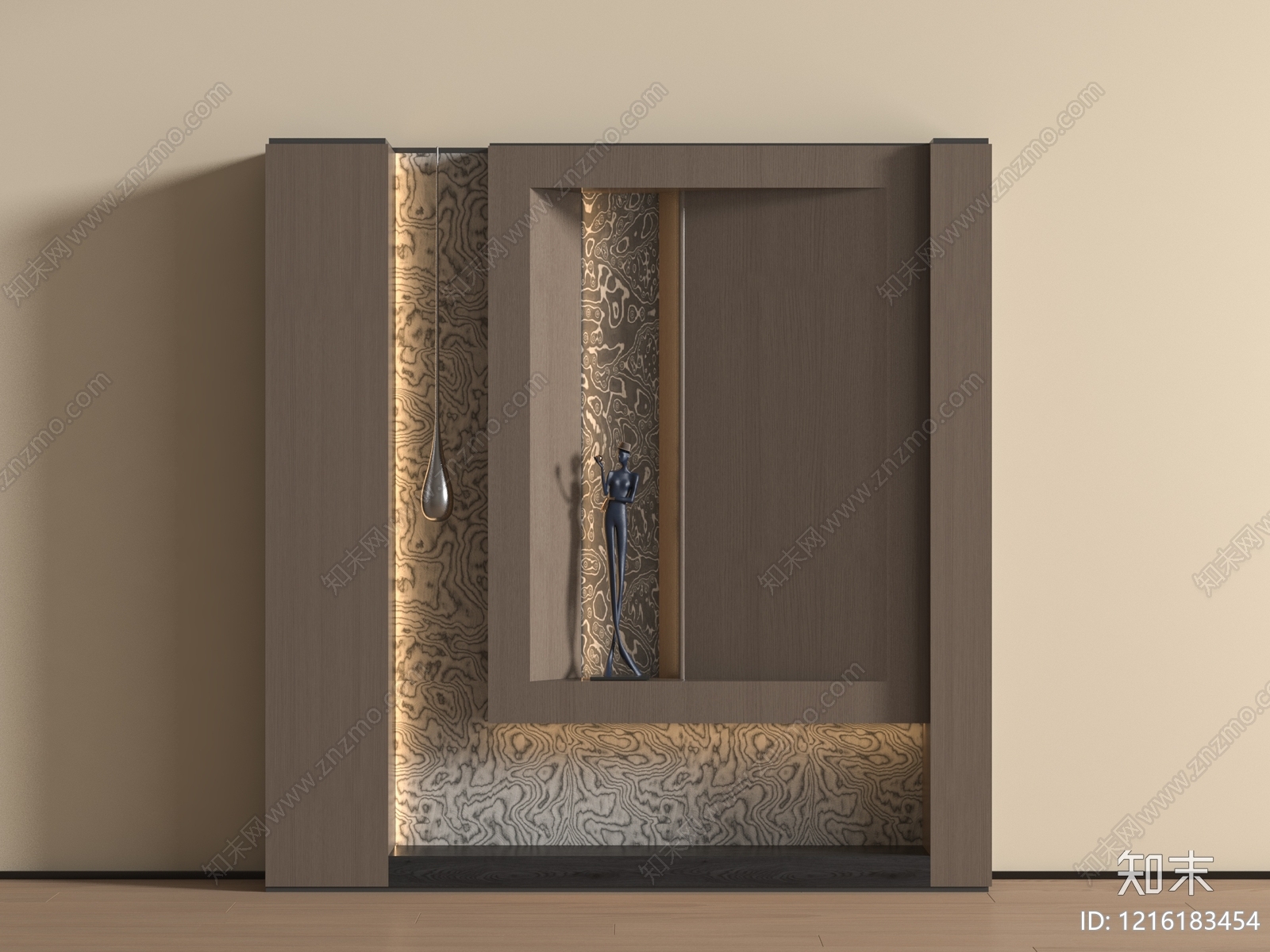 新中式玄关3D模型下载【ID:1216183454】