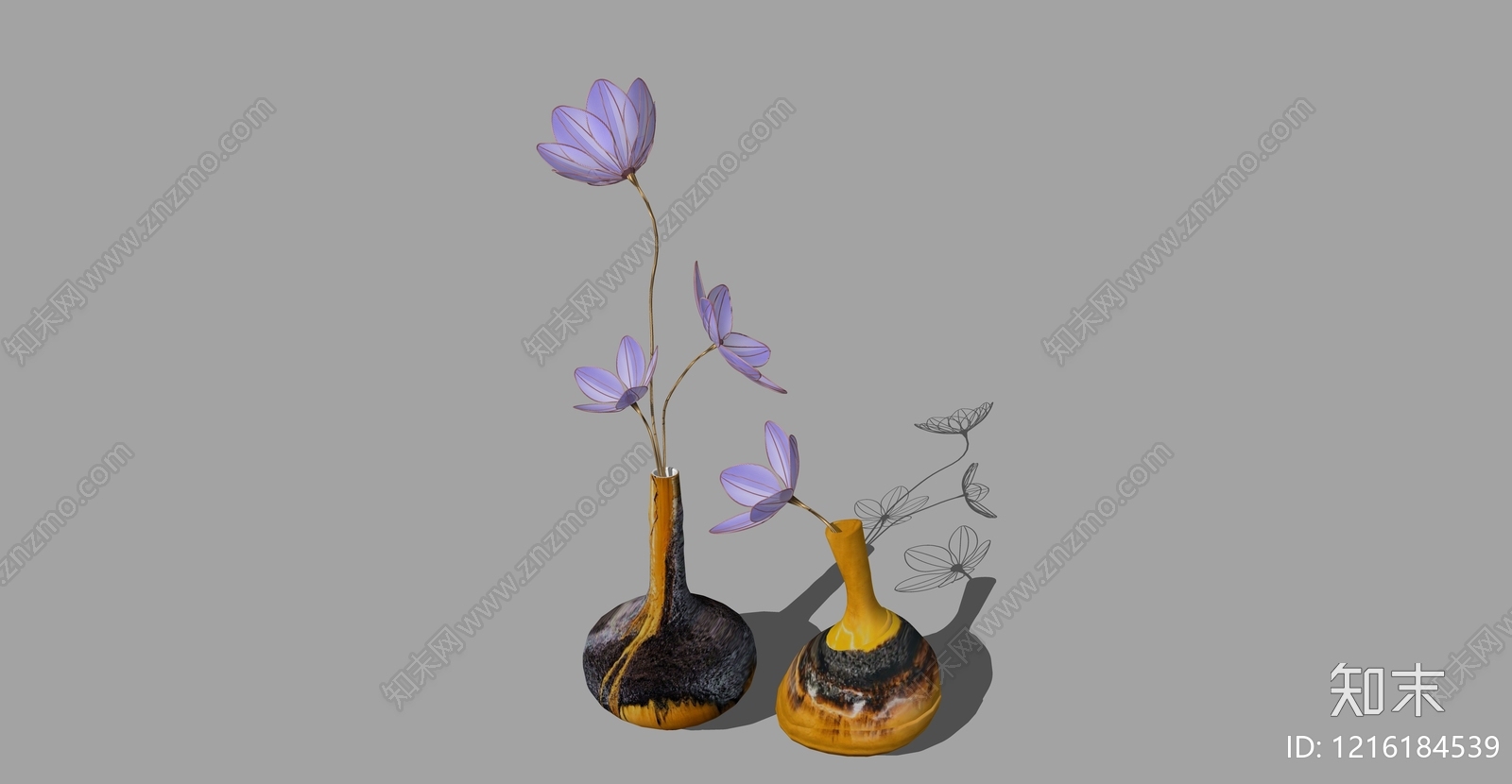 新中式花瓶SU模型下载【ID:1216184539】