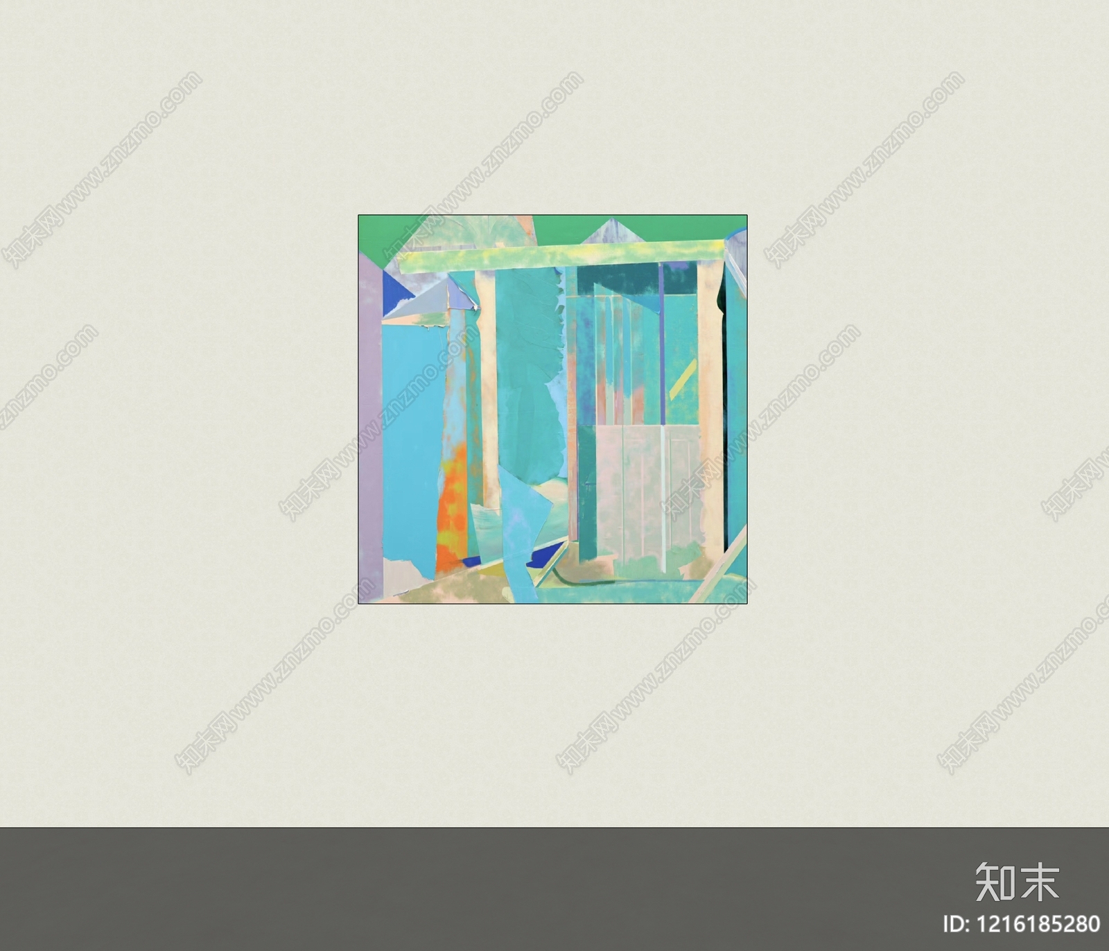 现代简约挂画SU模型下载【ID:1216185280】
