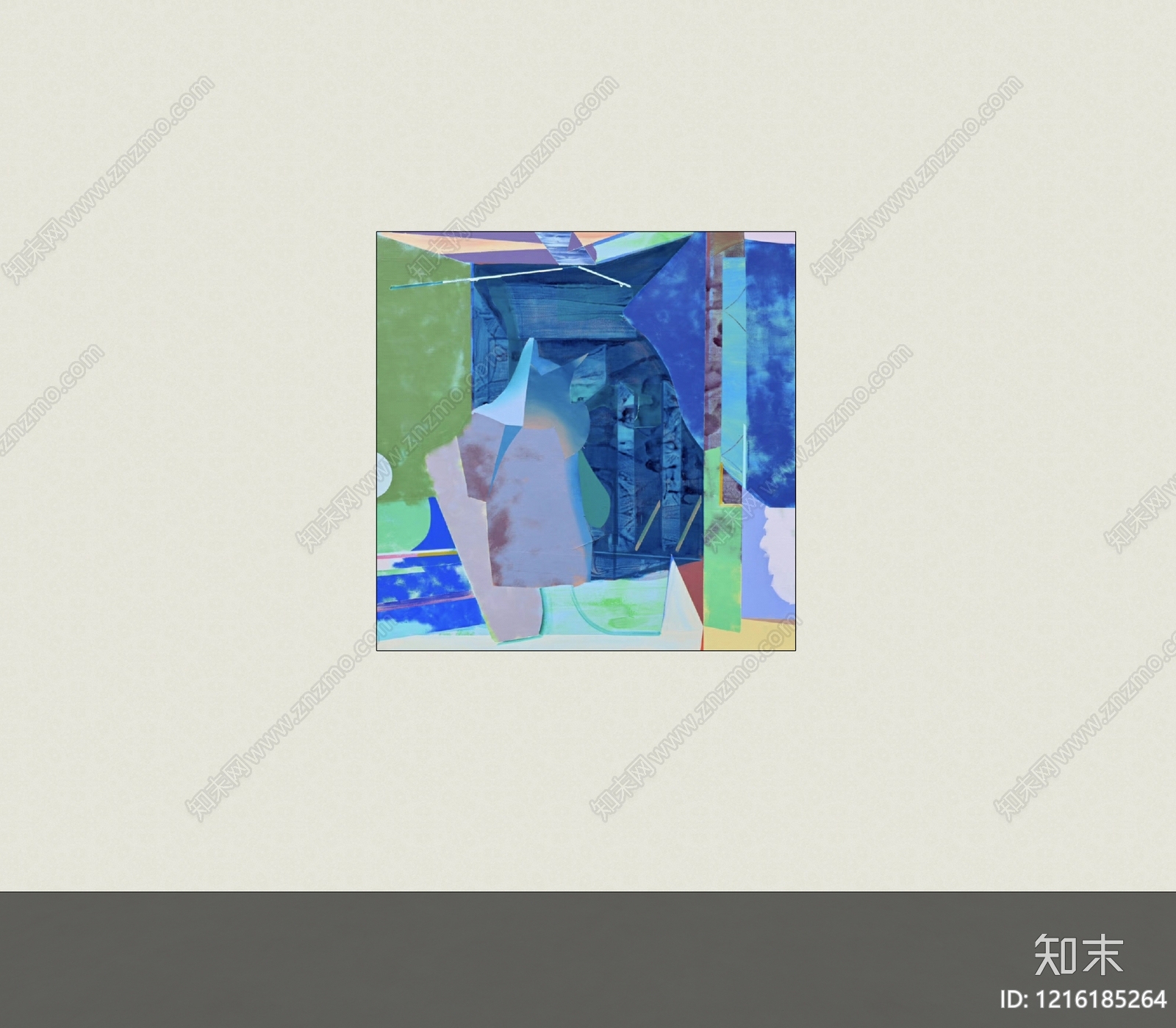 现代简约挂画SU模型下载【ID:1216185264】