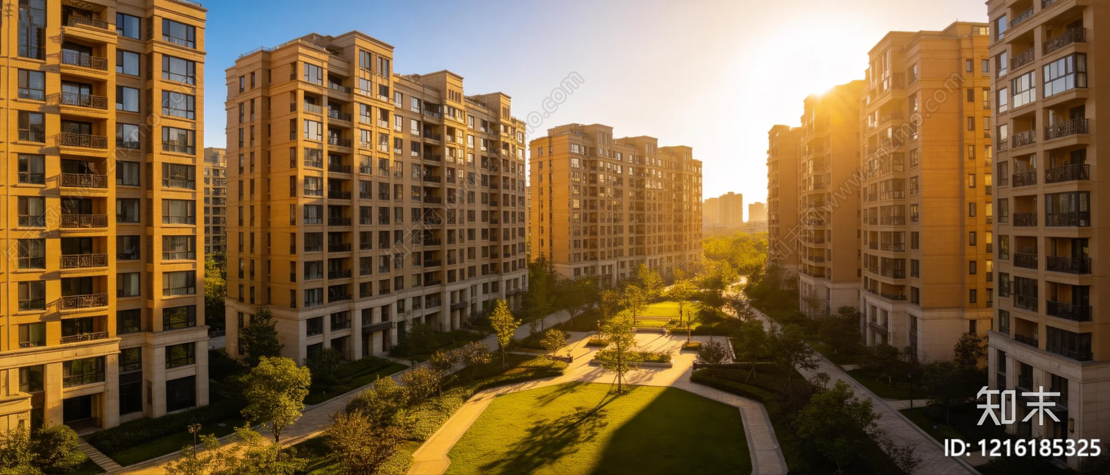 现代小区HDR贴图下载【ID:1216185325】