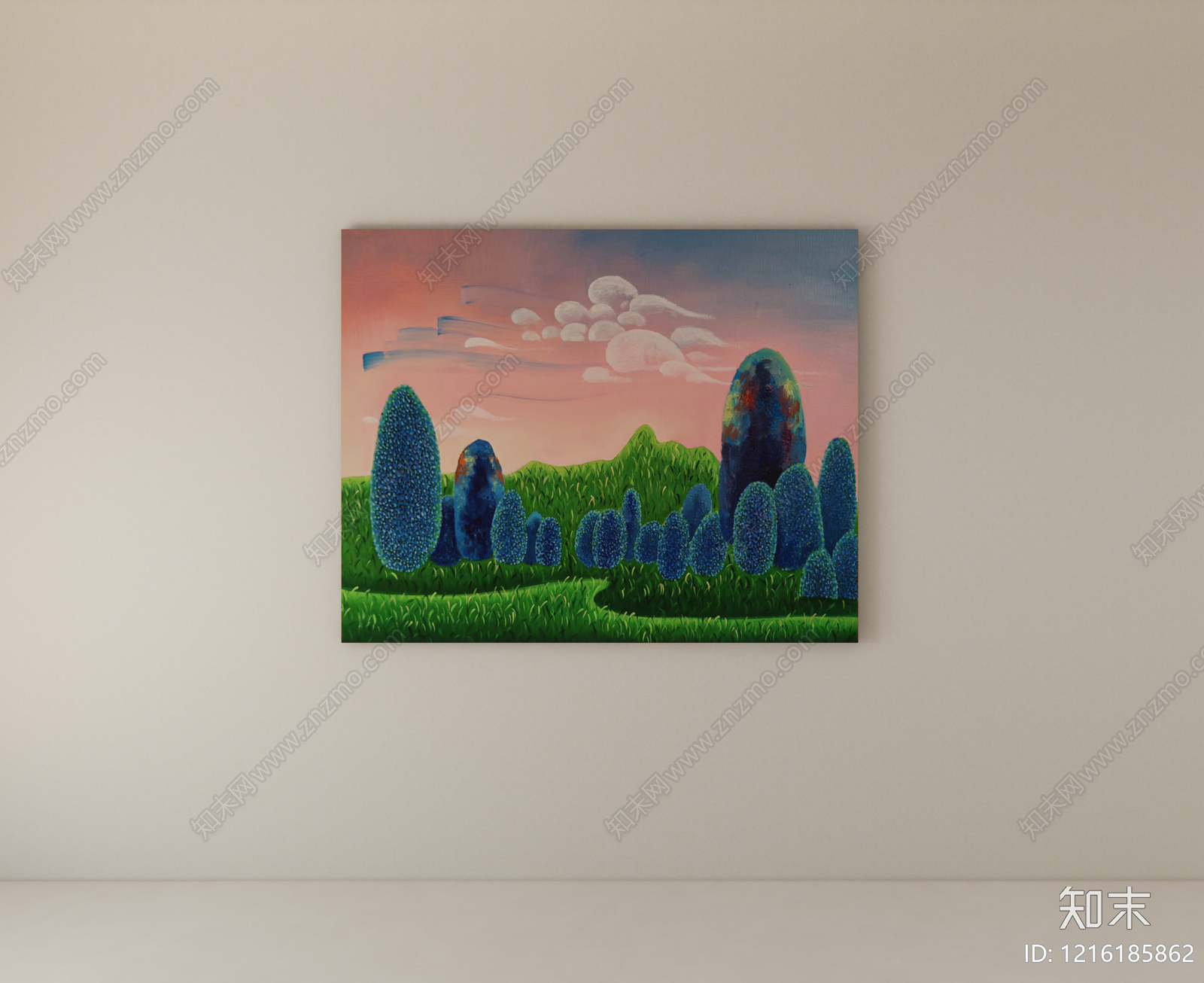 童话风挂画SU模型下载【ID:1216185862】