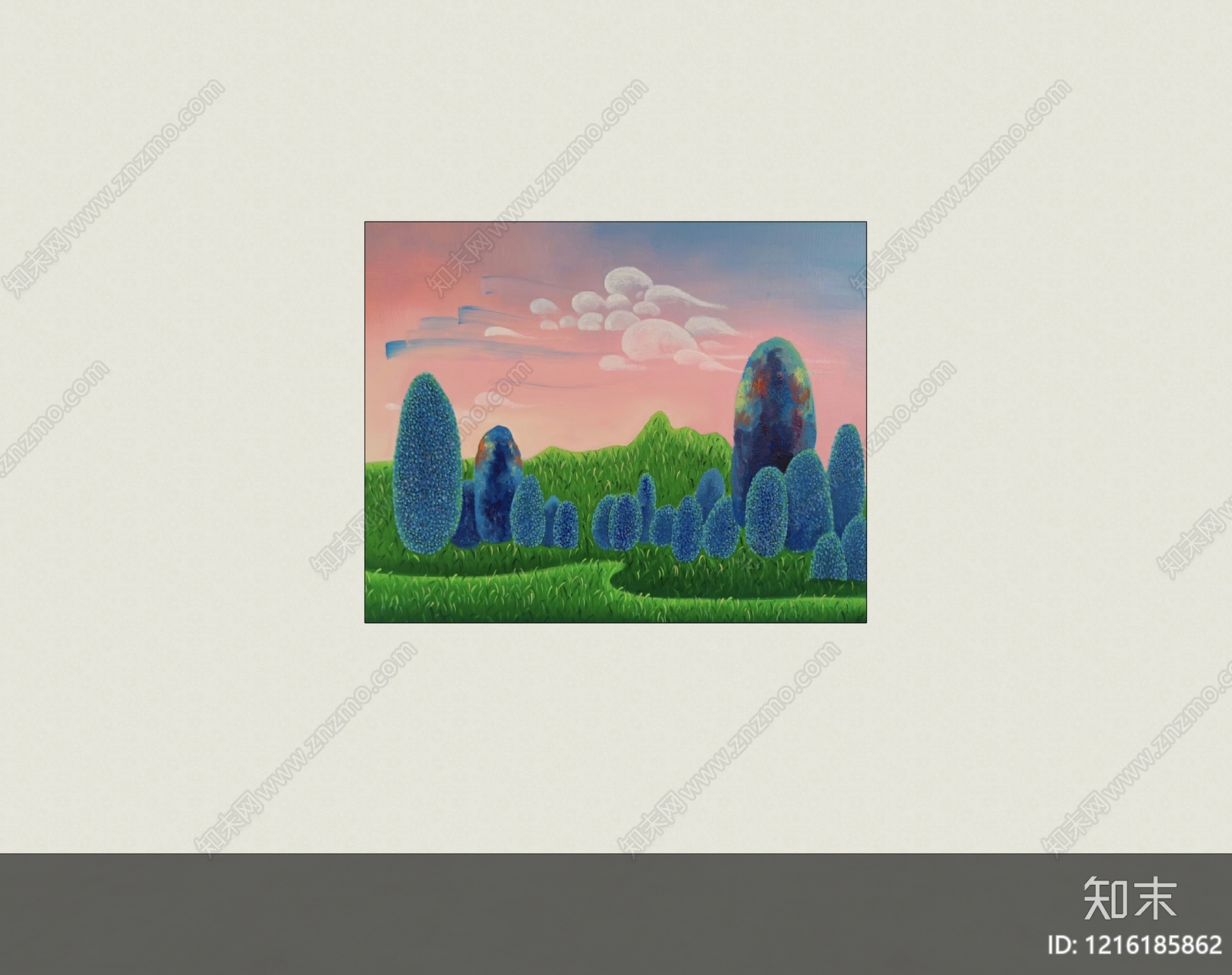 童话风挂画SU模型下载【ID:1216185862】
