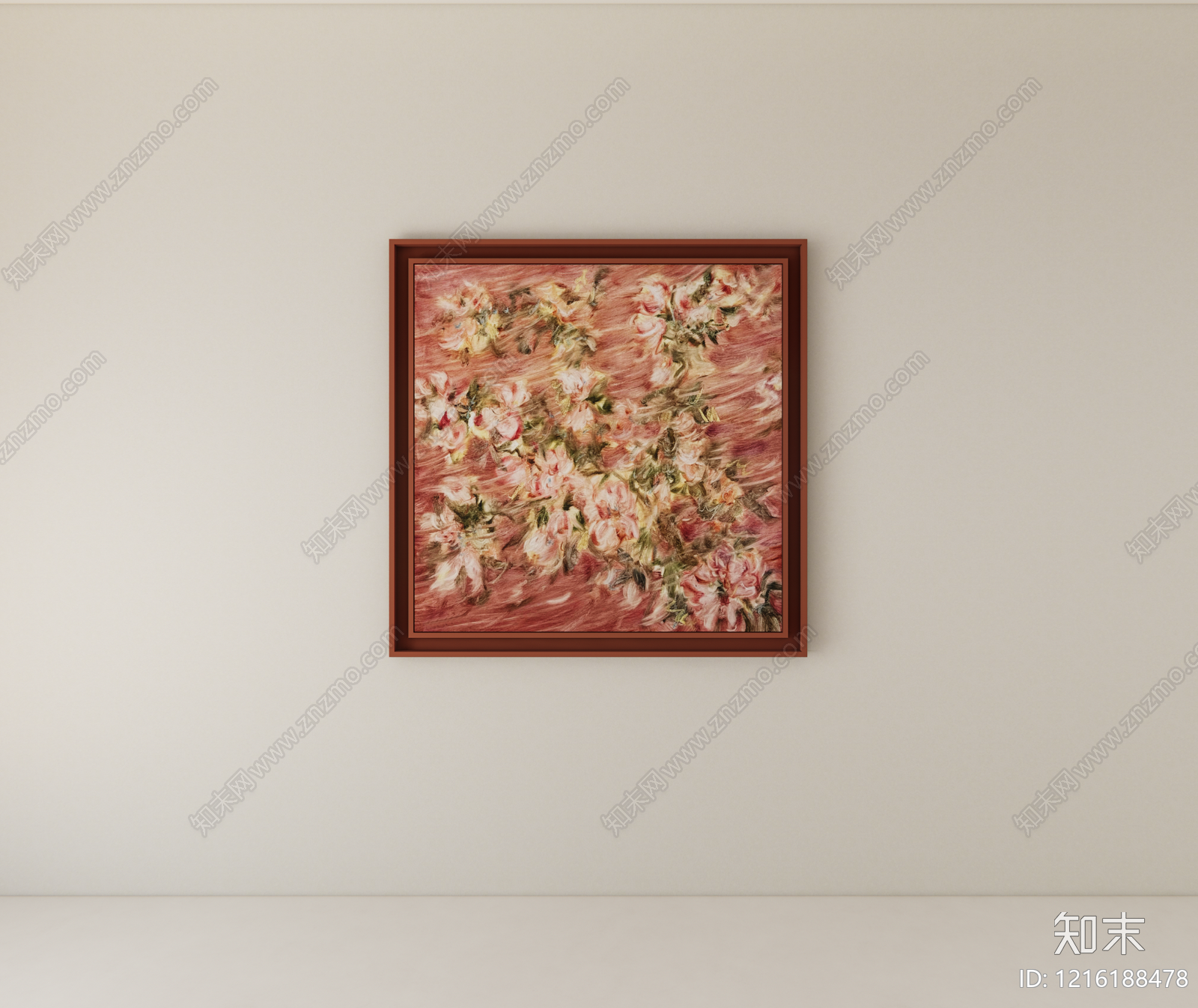 奶油风挂画SU模型下载【ID:1216188478】