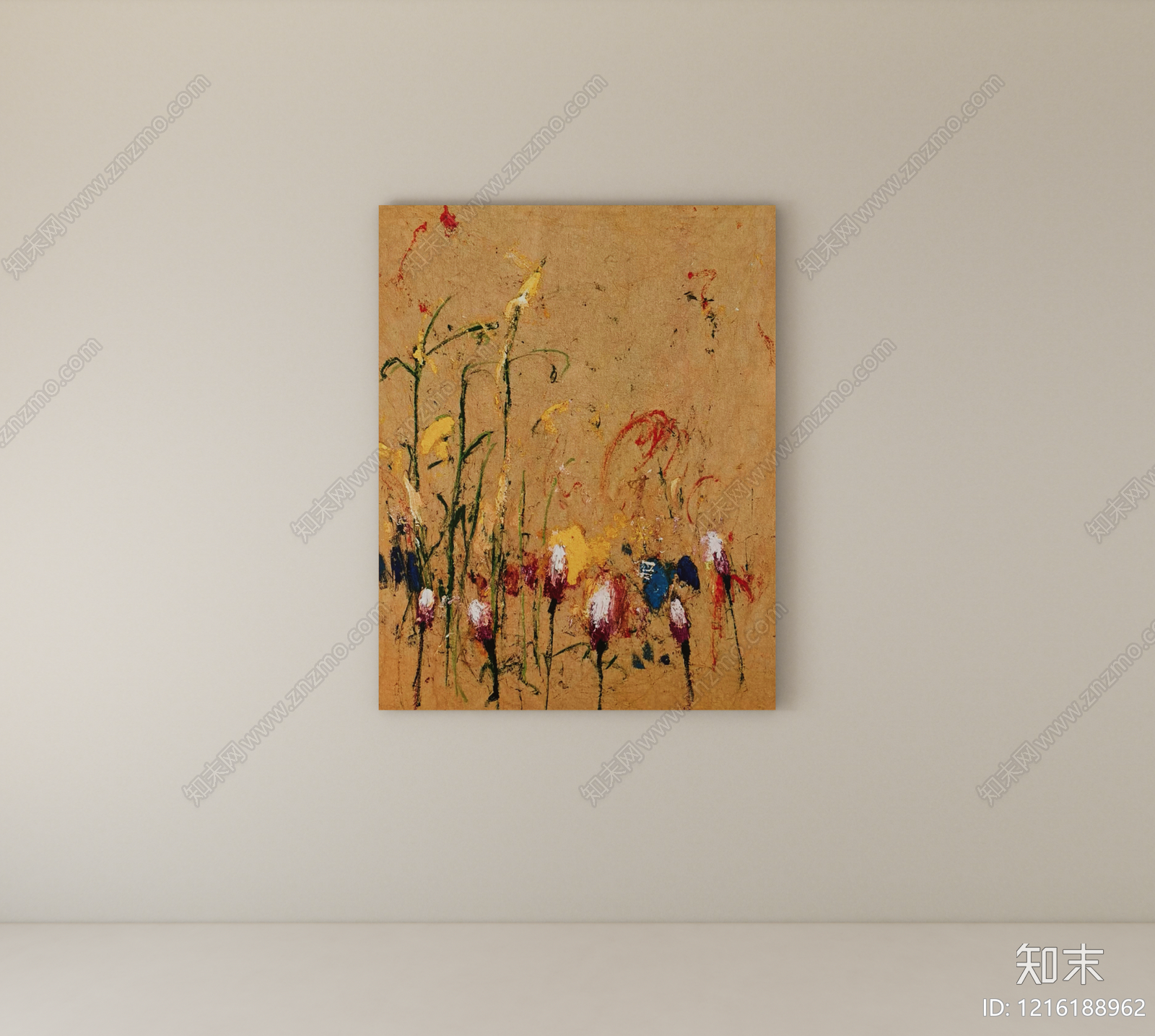 侘寂风挂画SU模型下载【ID:1216188962】