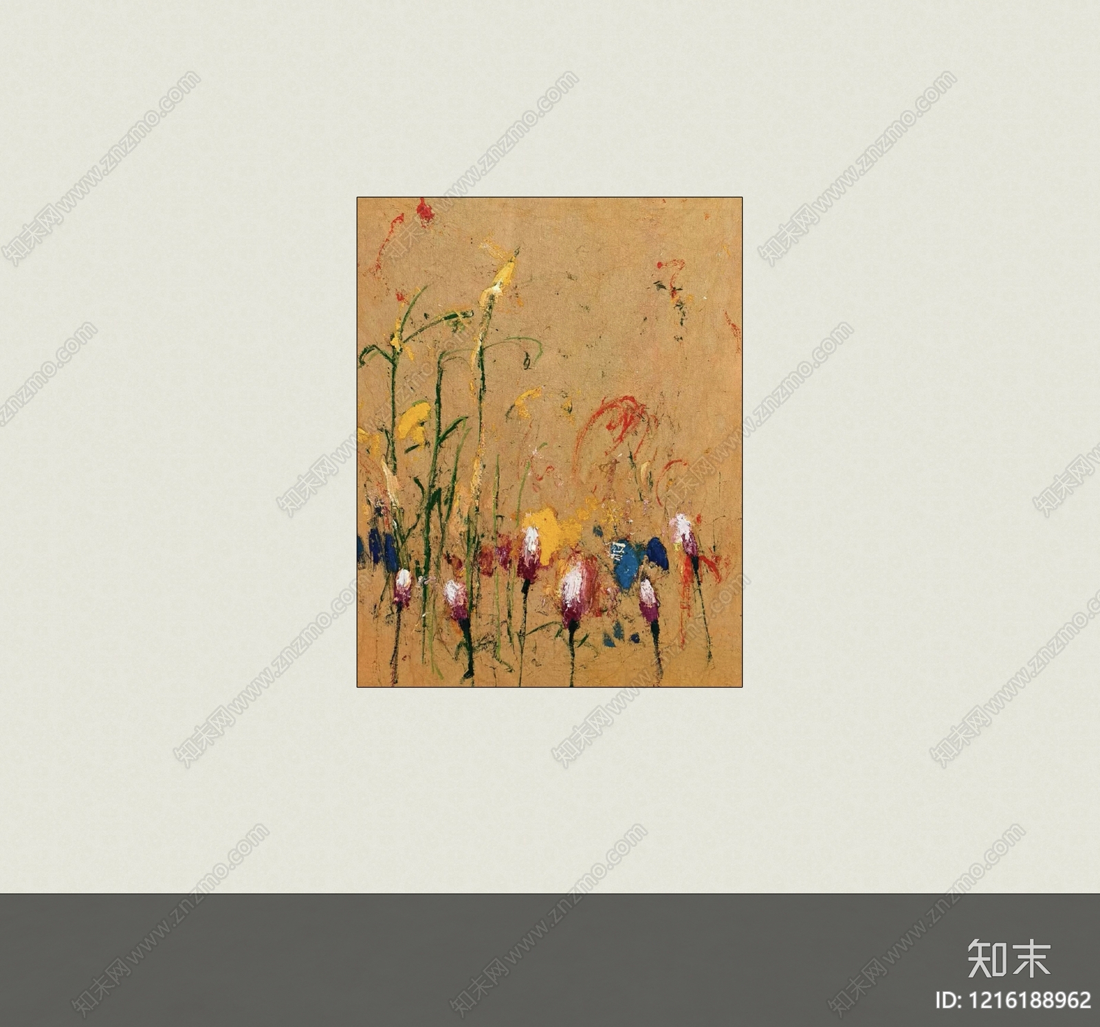 侘寂风挂画SU模型下载【ID:1216188962】
