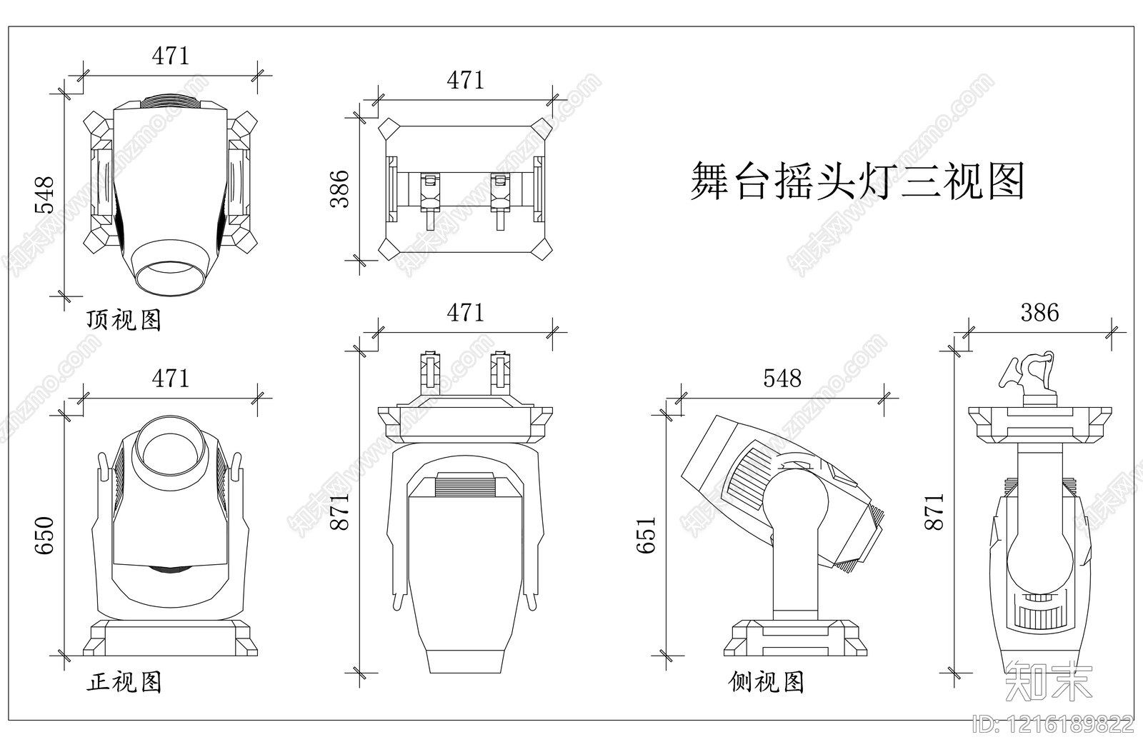 电器三视图施工图下载【ID:1216189822】