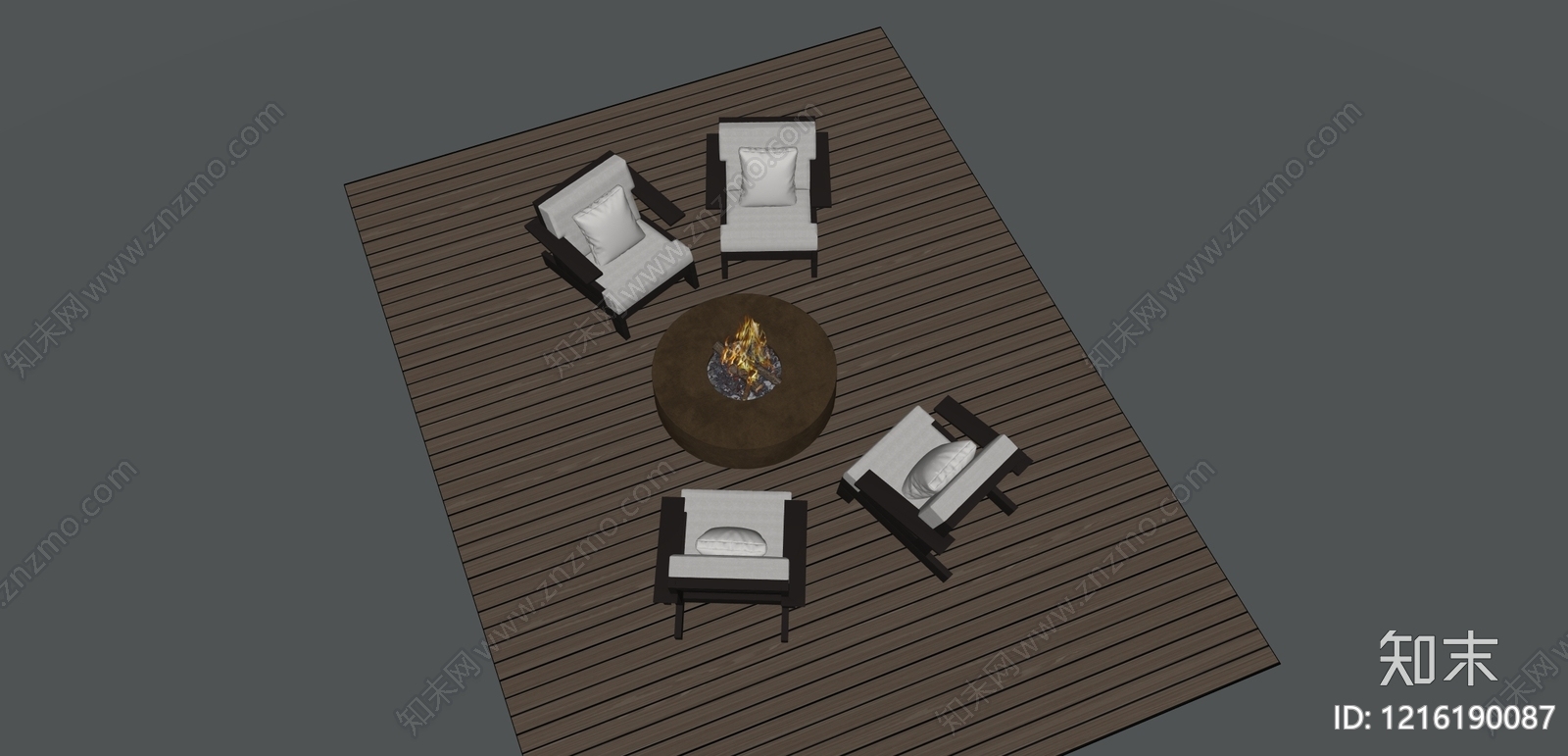 现代简约景观座椅SU模型下载【ID:1216190087】