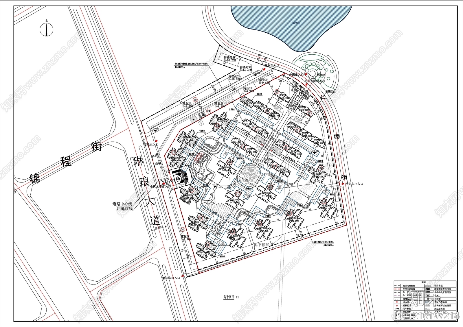 现代住宅楼建筑施工图下载【ID:1216197214】