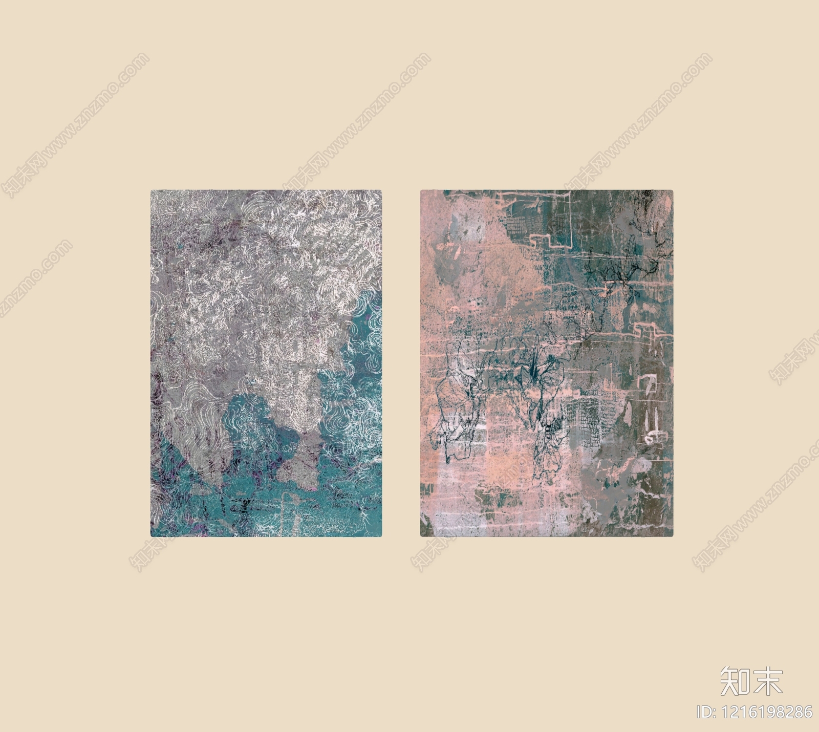 现代地毯SU模型下载【ID:1216198286】
