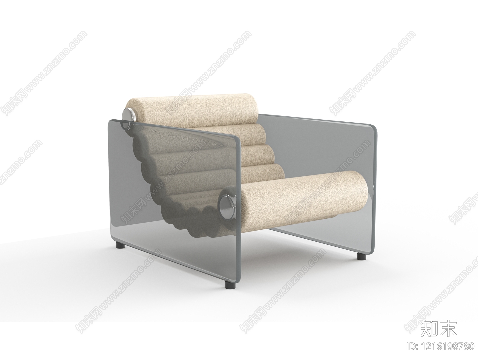 极简单人沙发3D模型下载【ID:1216198780】