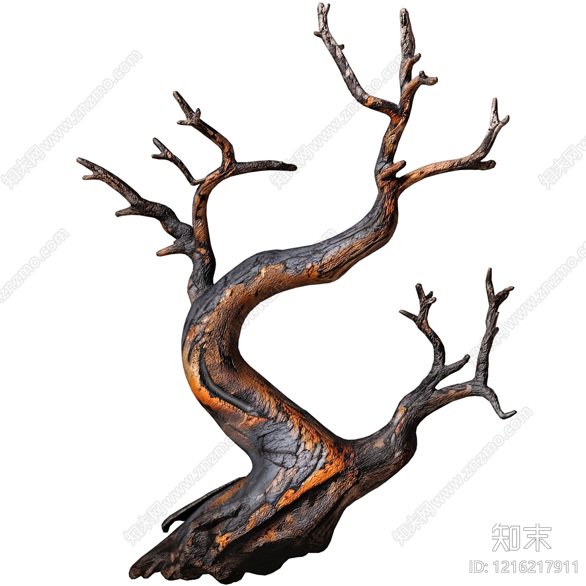 侘寂雕塑摆件3D模型下载【ID:1216217911】