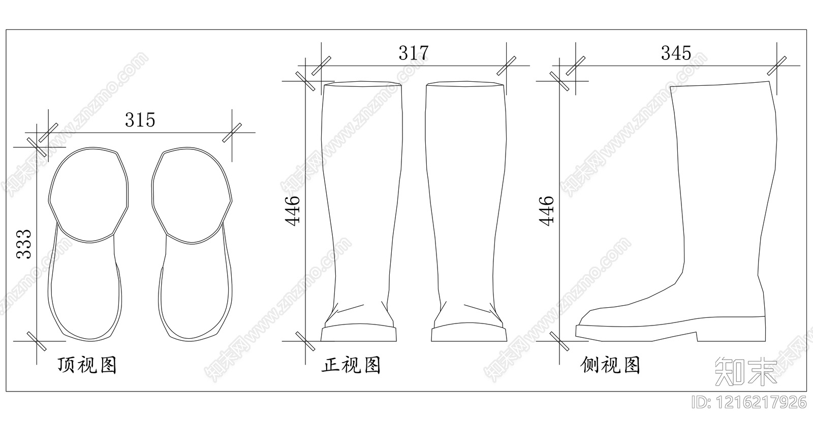 现代服装鞋帽施工图下载【ID:1216217926】