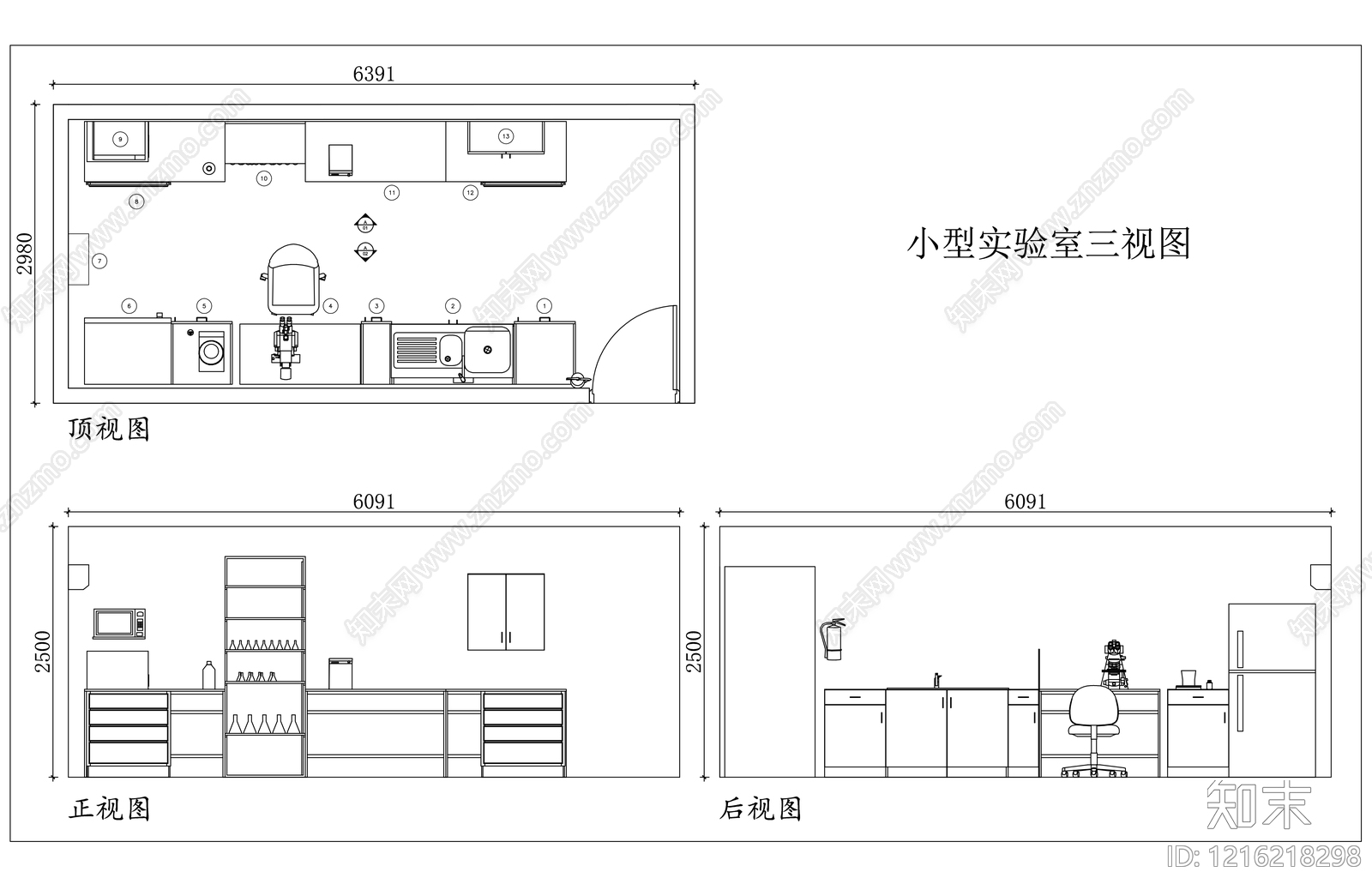 现代实验室施工图下载【ID:1216218298】