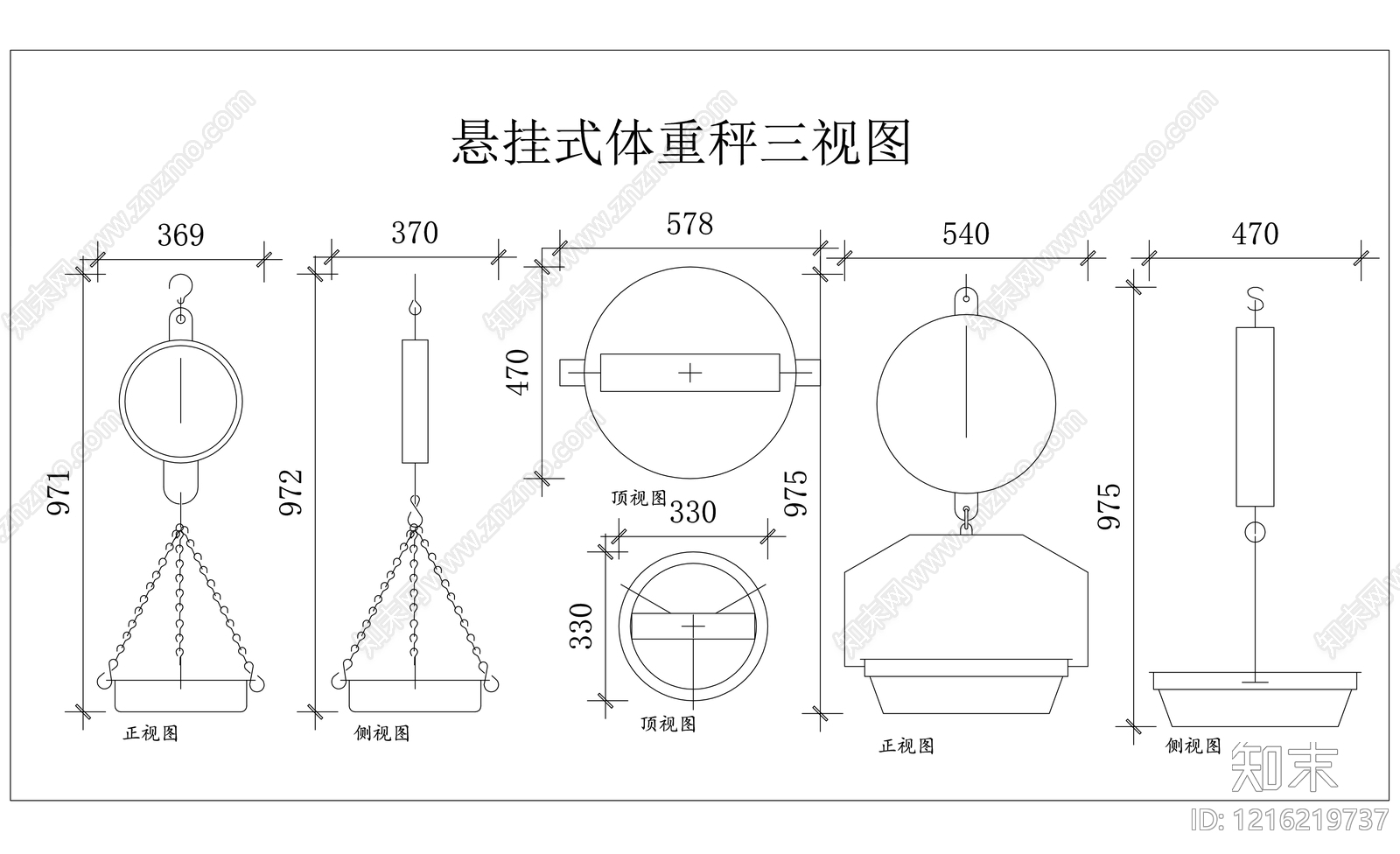 现代厨房设施施工图下载【ID:1216219737】