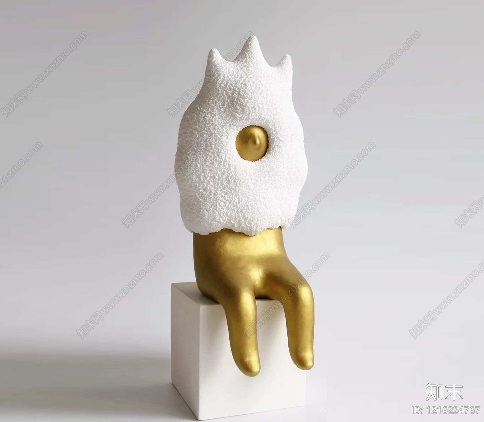极简雕塑摆件3D模型下载【ID:1216224767】