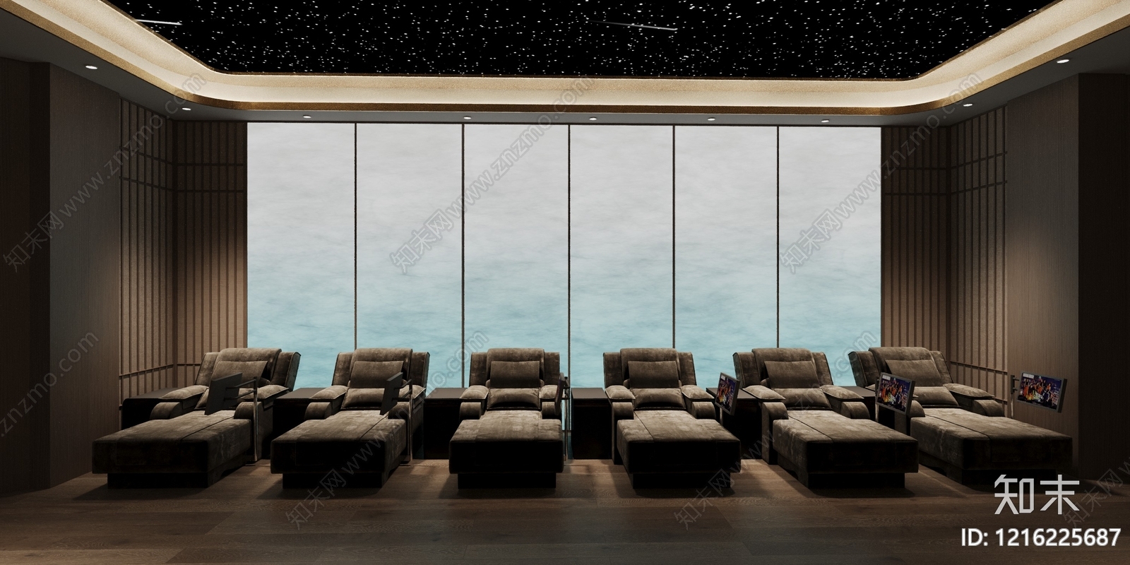 新中式足浴店3D模型下载【ID:1216225687】