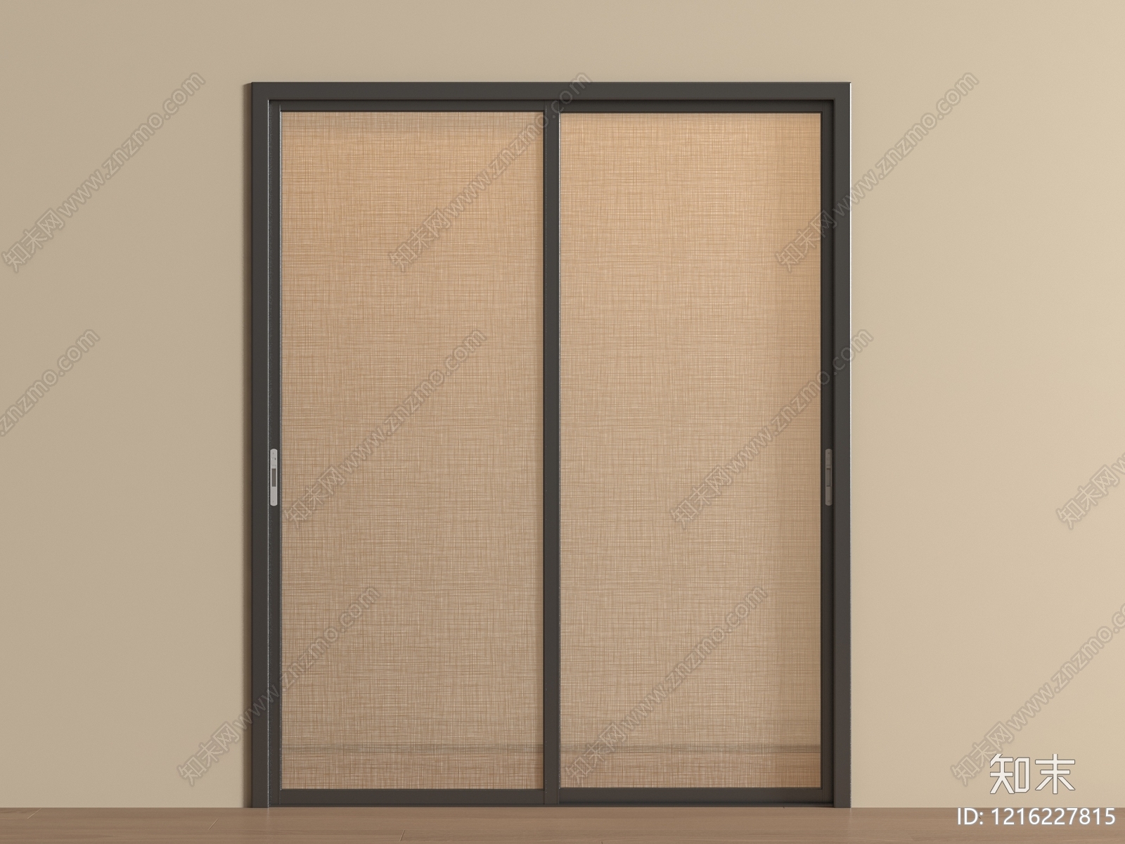 现代简约推拉门3D模型下载【ID:1216227815】