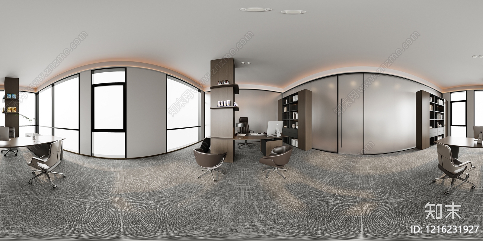 现代简约办公室3D模型下载【ID:1216231927】