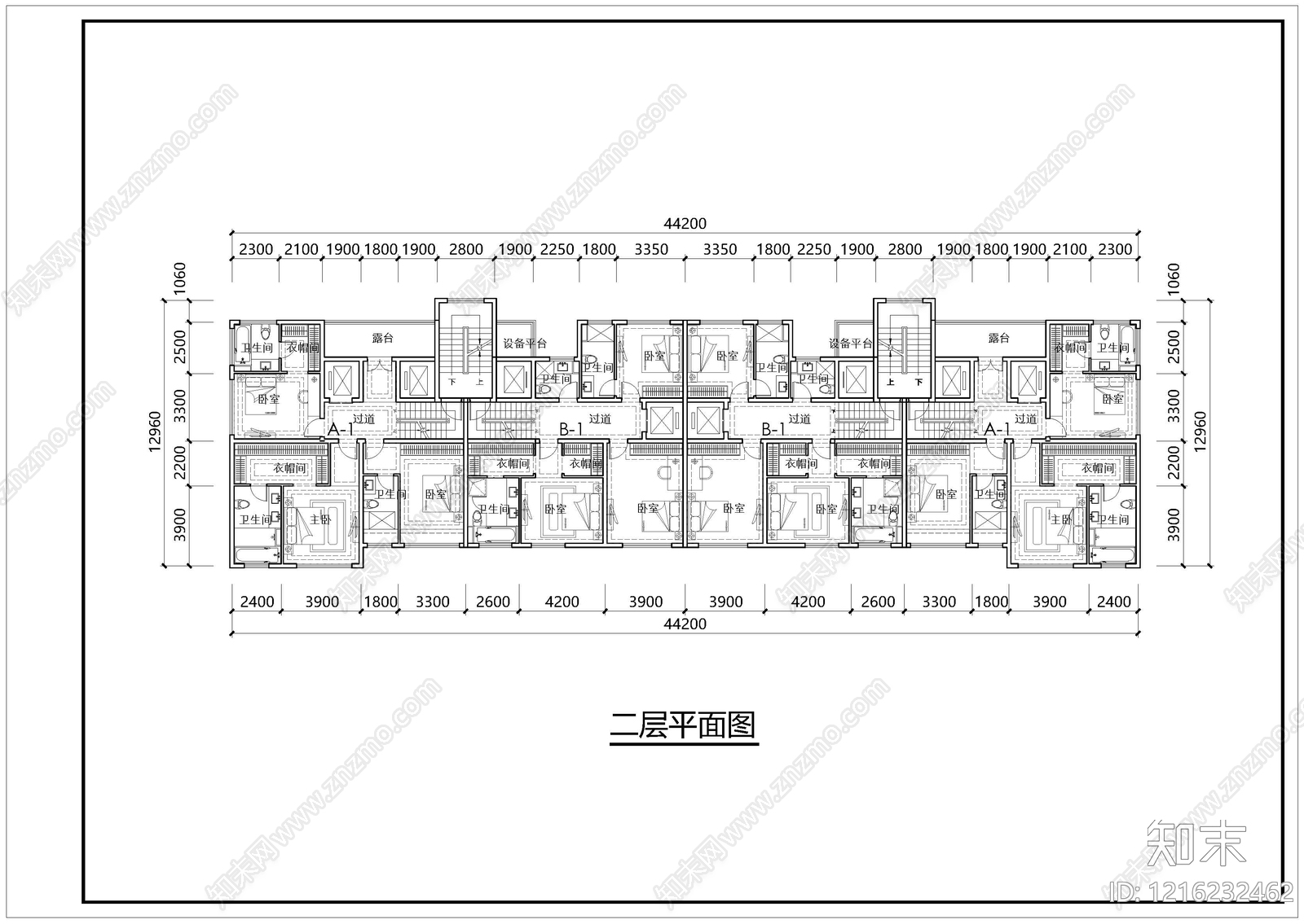 现代别墅建筑cad施工图下载【ID:1216232462】