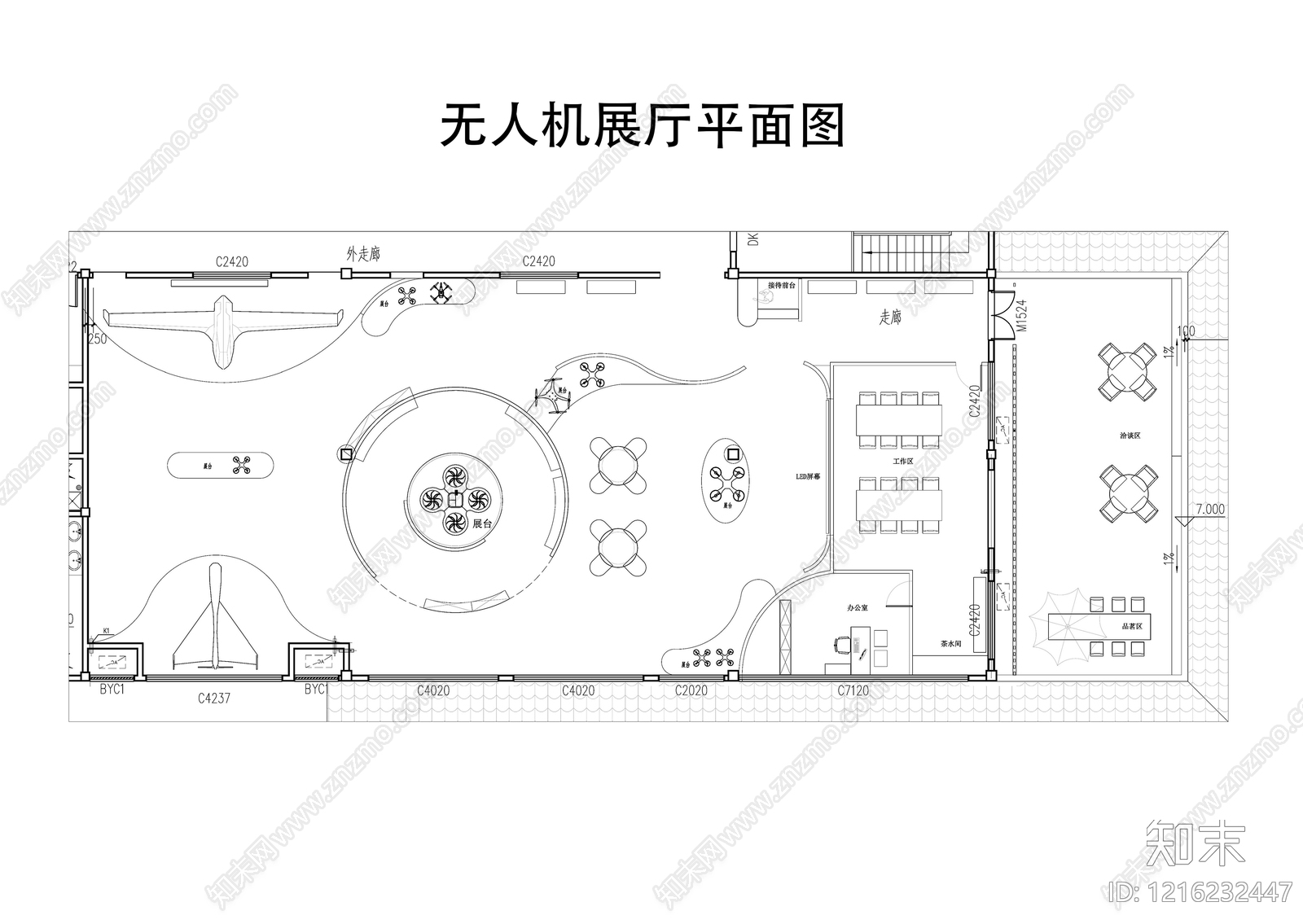 科技展厅施工图下载【ID:1216232447】