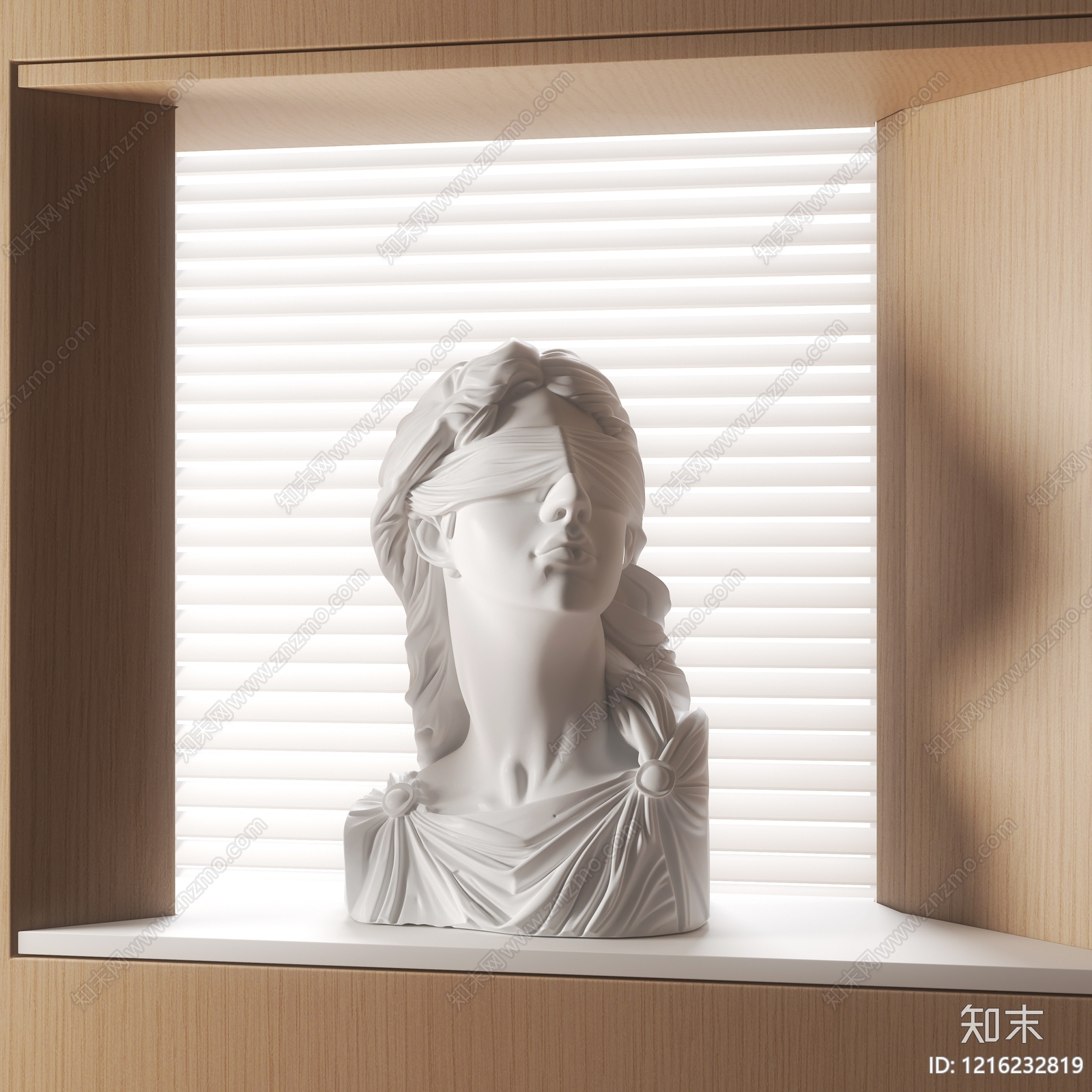 欧式雕塑摆件SU模型草图