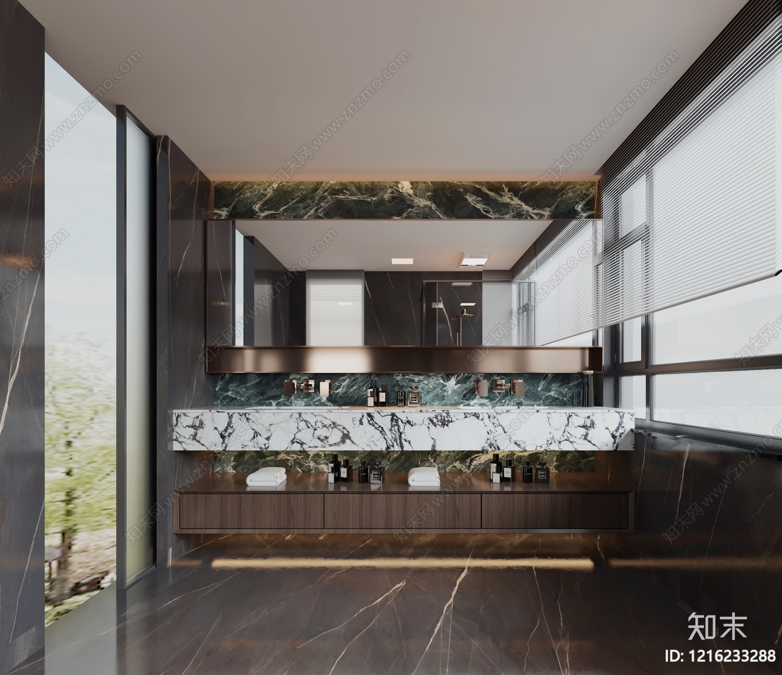 意式轻奢卫生间3D模型下载【ID:1216233288】