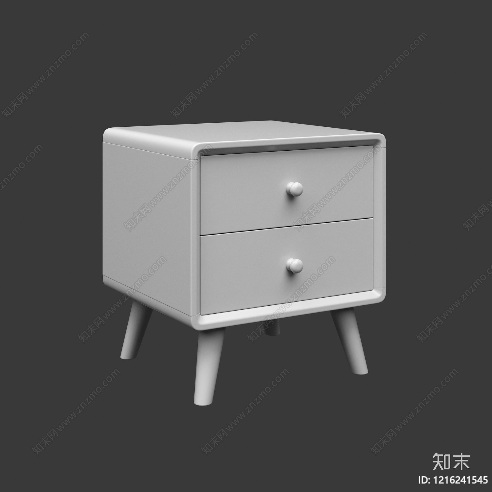 北欧床头柜3D模型下载【ID:1216241545】