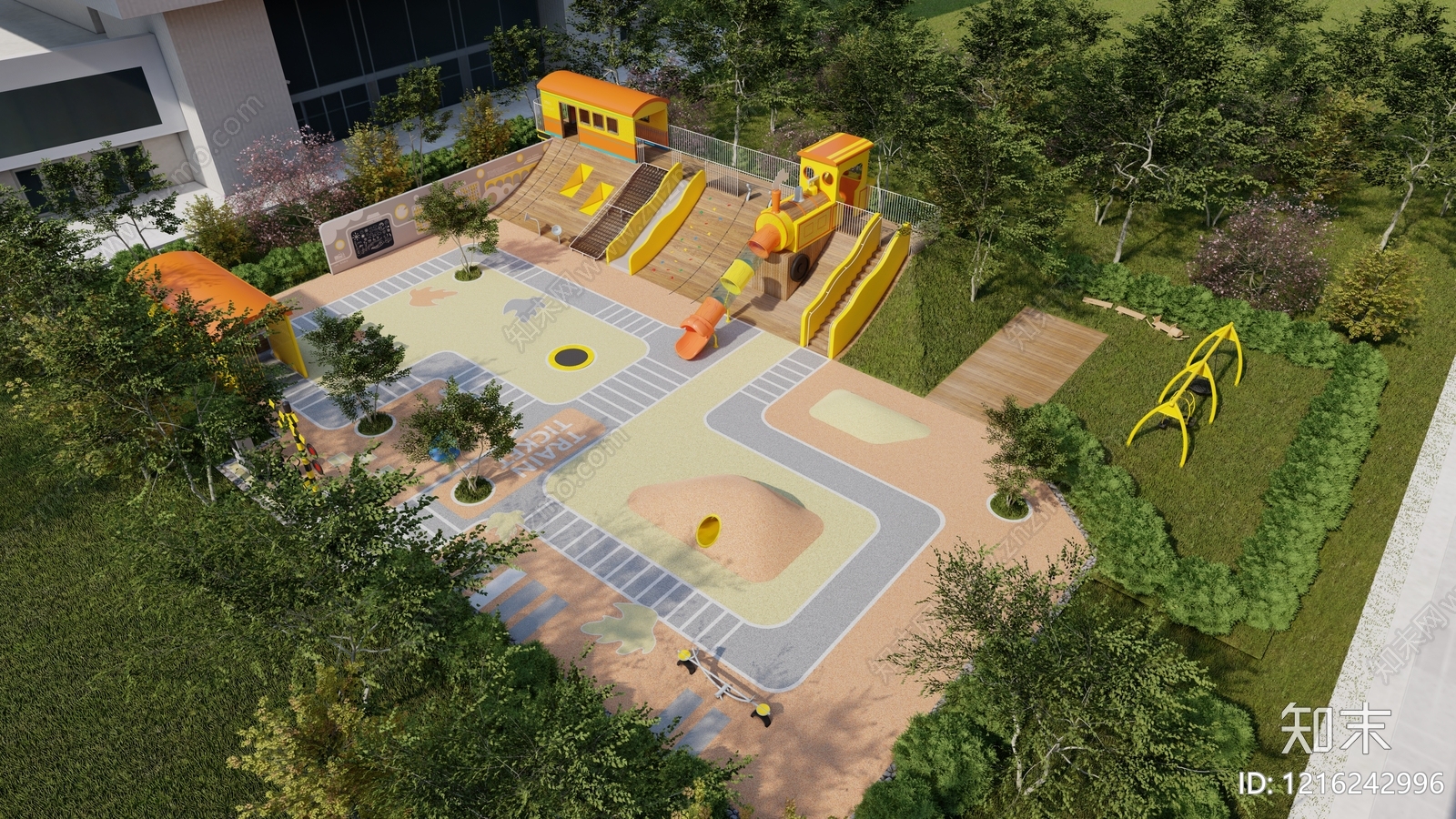 社区儿童区施工图下载【ID:1216242996】