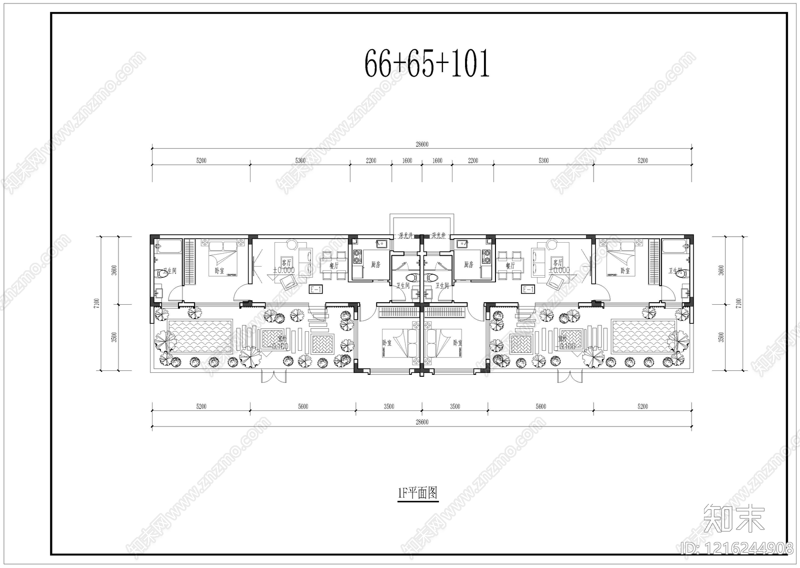 现代别墅建筑施工图下载【ID:1216244908】