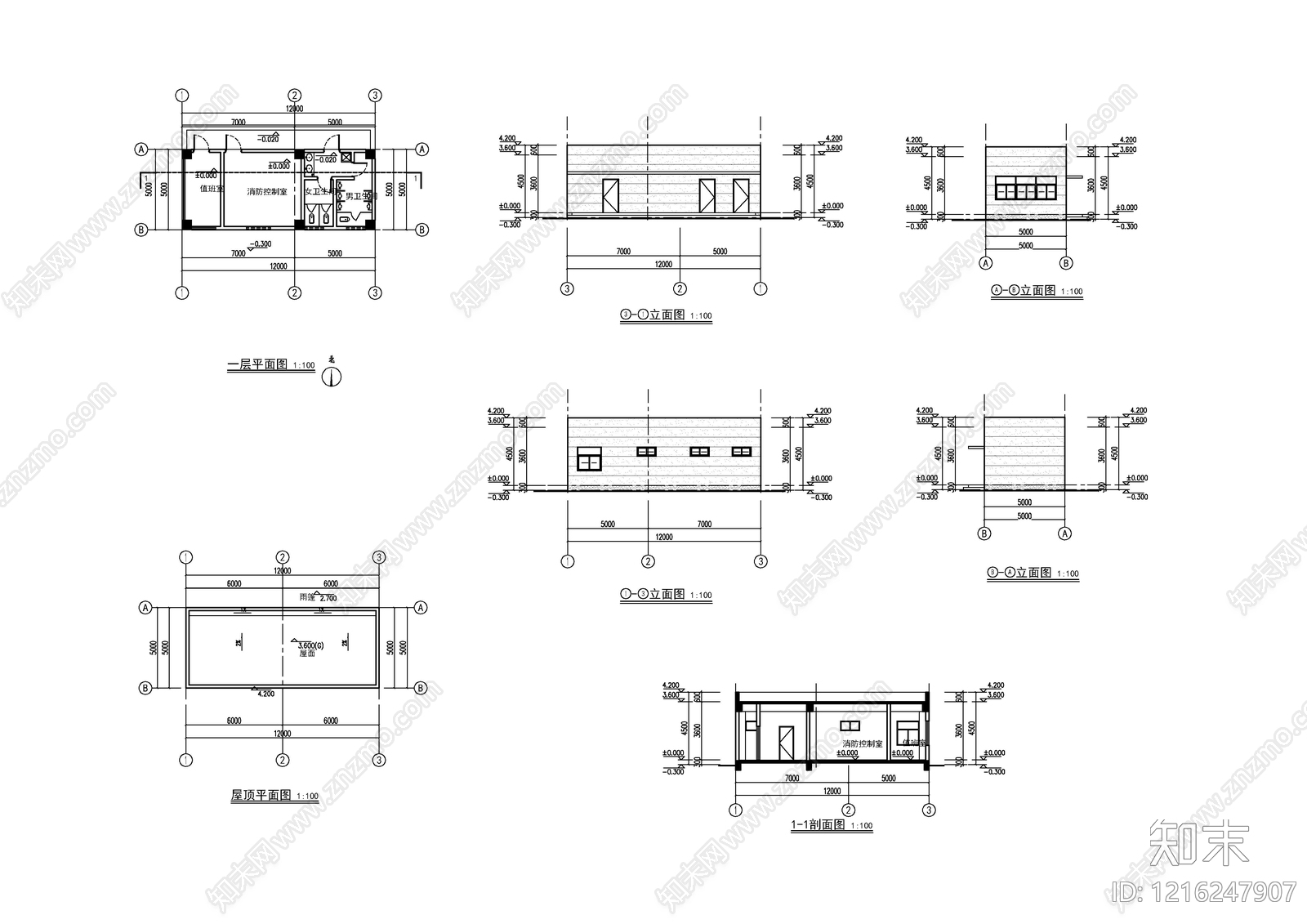 现代其他建筑施工图下载【ID:1216247907】