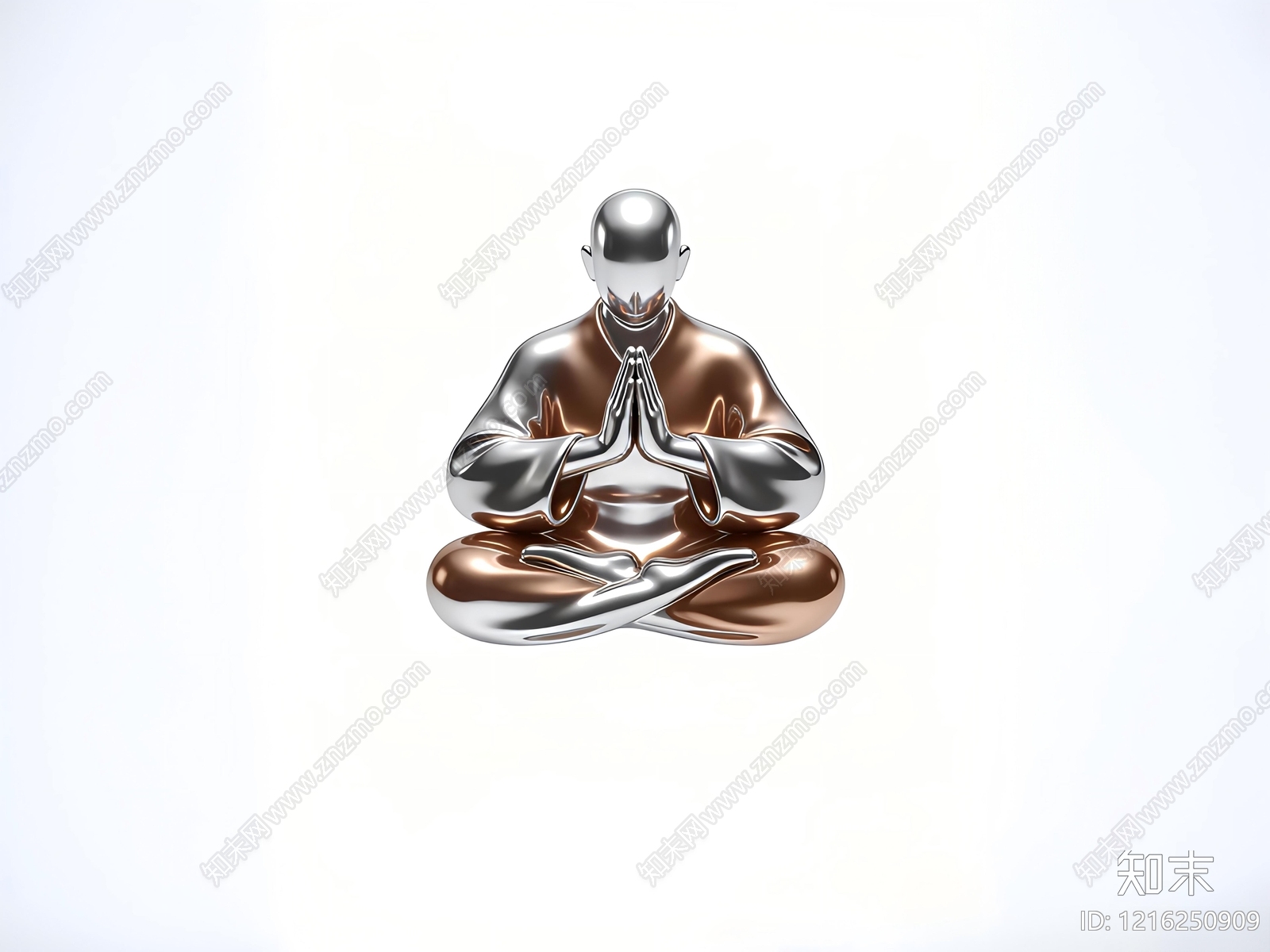 禅意雕塑摆件3D模型下载【ID:1216250909】