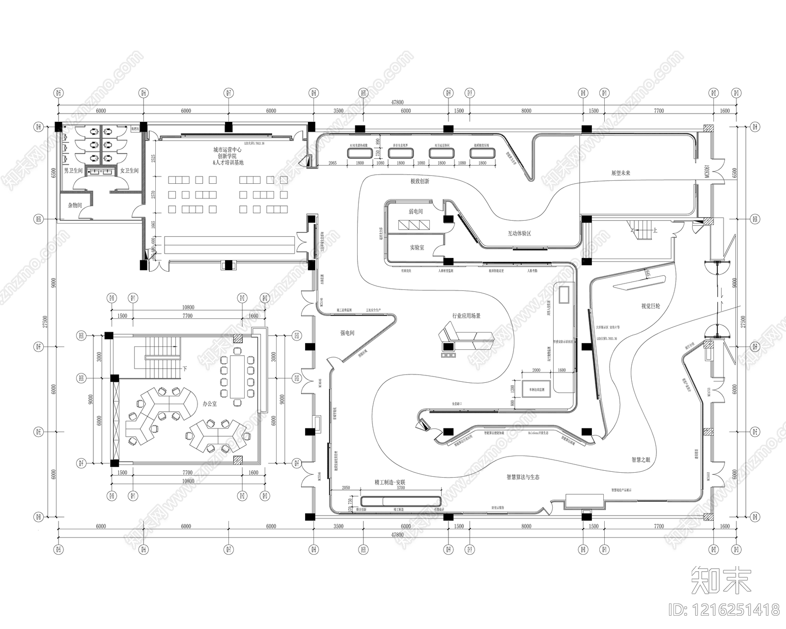 文化展厅施工图下载【ID:1216251418】