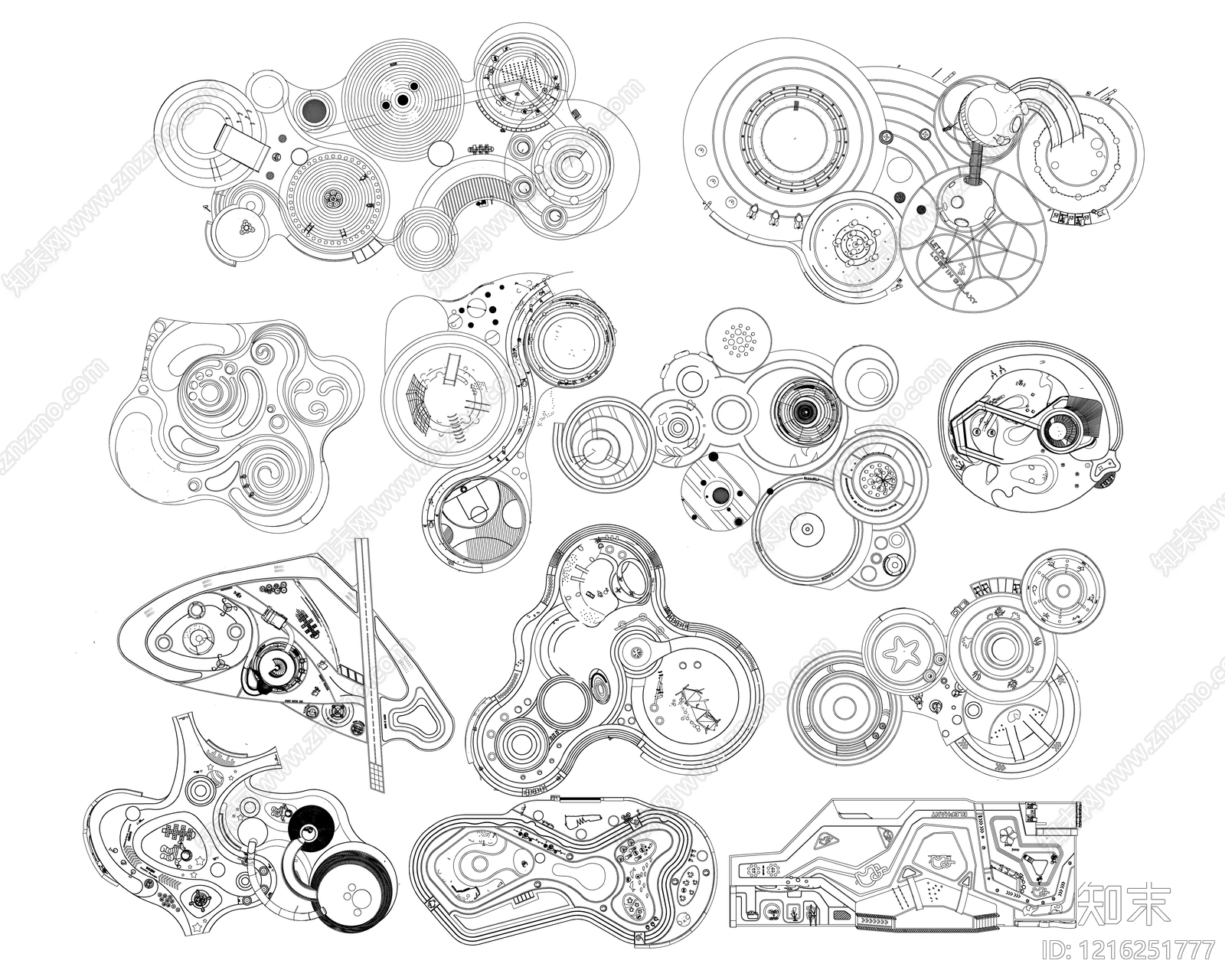 儿童公园施工图下载【ID:1216251777】