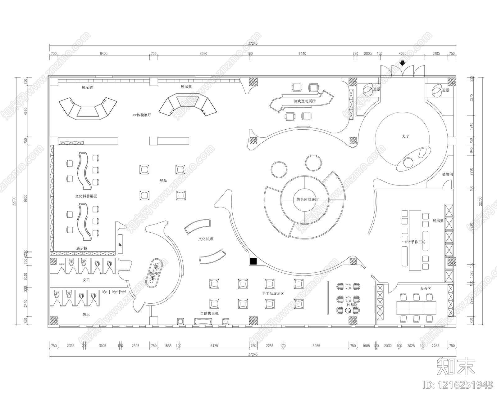 文化展厅施工图下载【ID:1216251949】