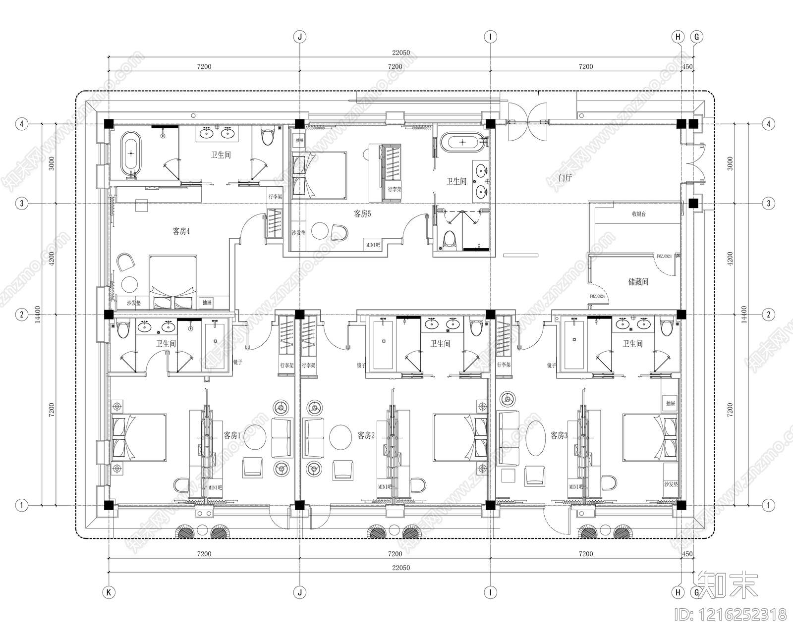 民宿施工图下载【ID:1216252318】