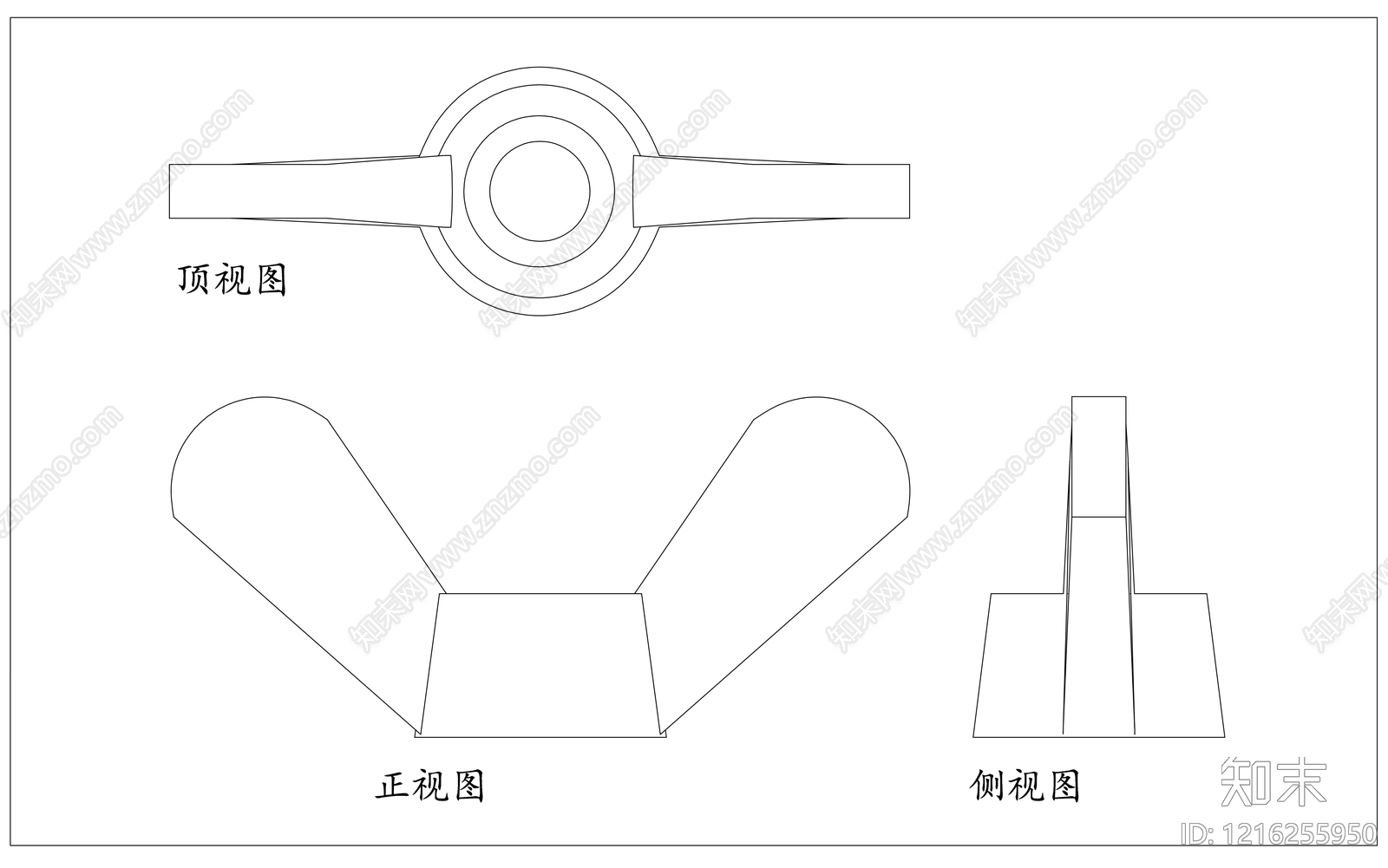 现代五金管件CAD图纸