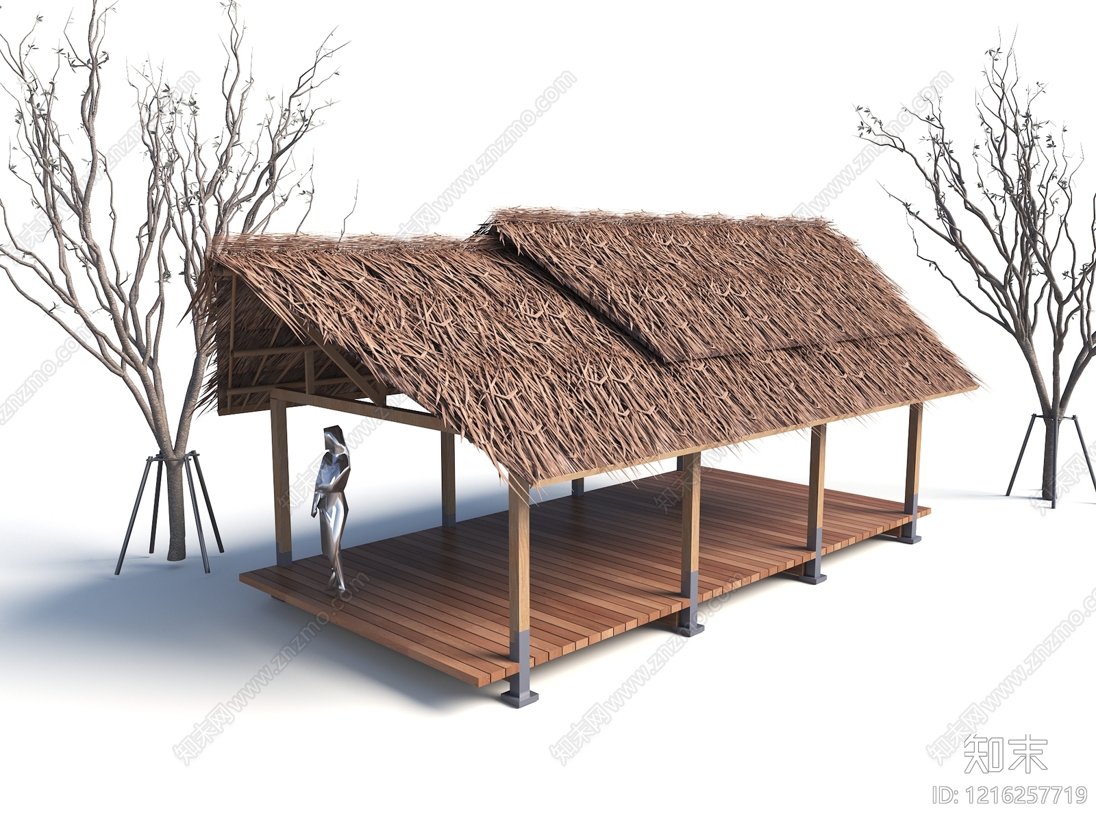 新中式景观亭3D模型下载【ID:1216257719】