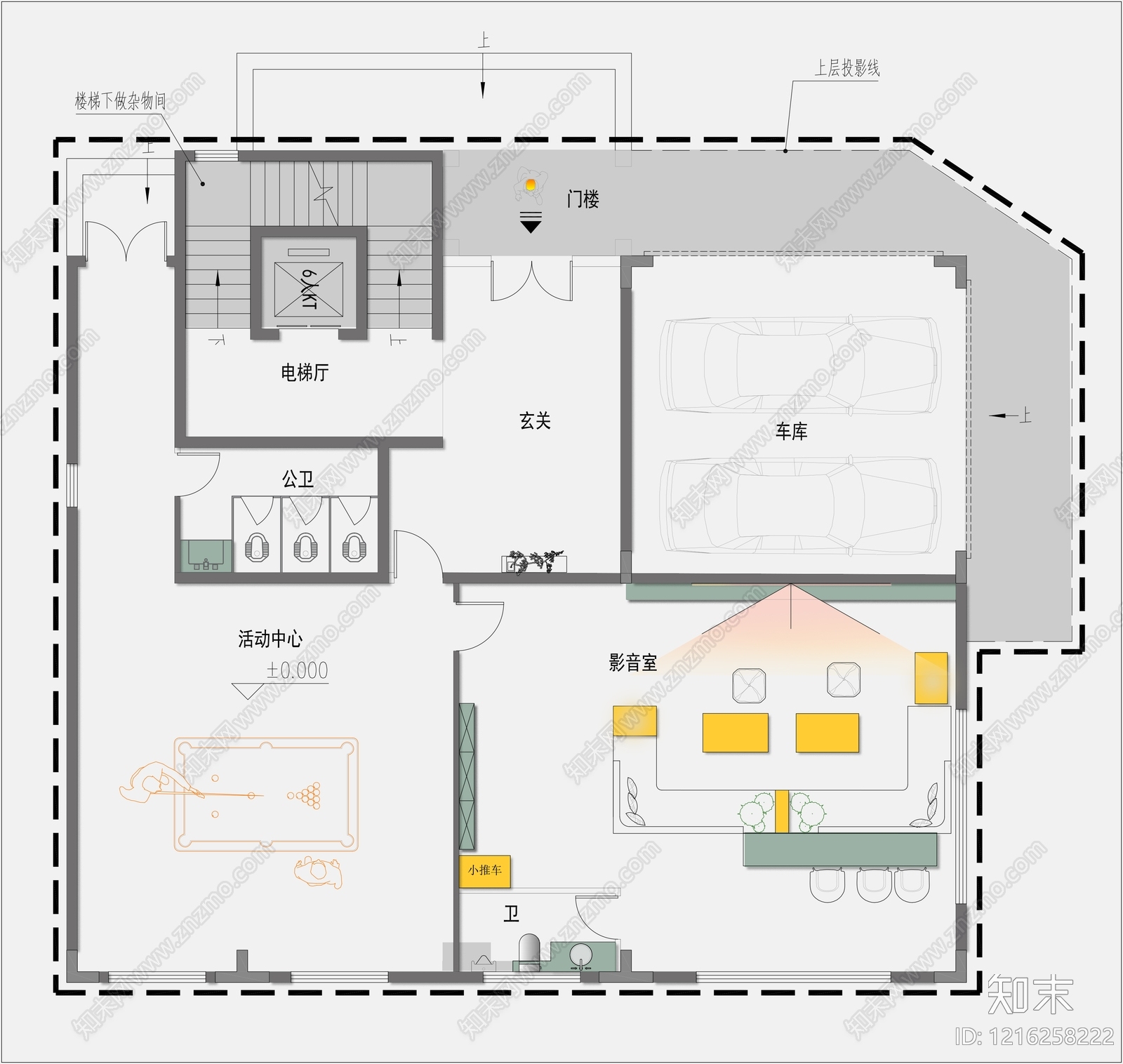 别墅cad施工图下载【ID:1216258222】