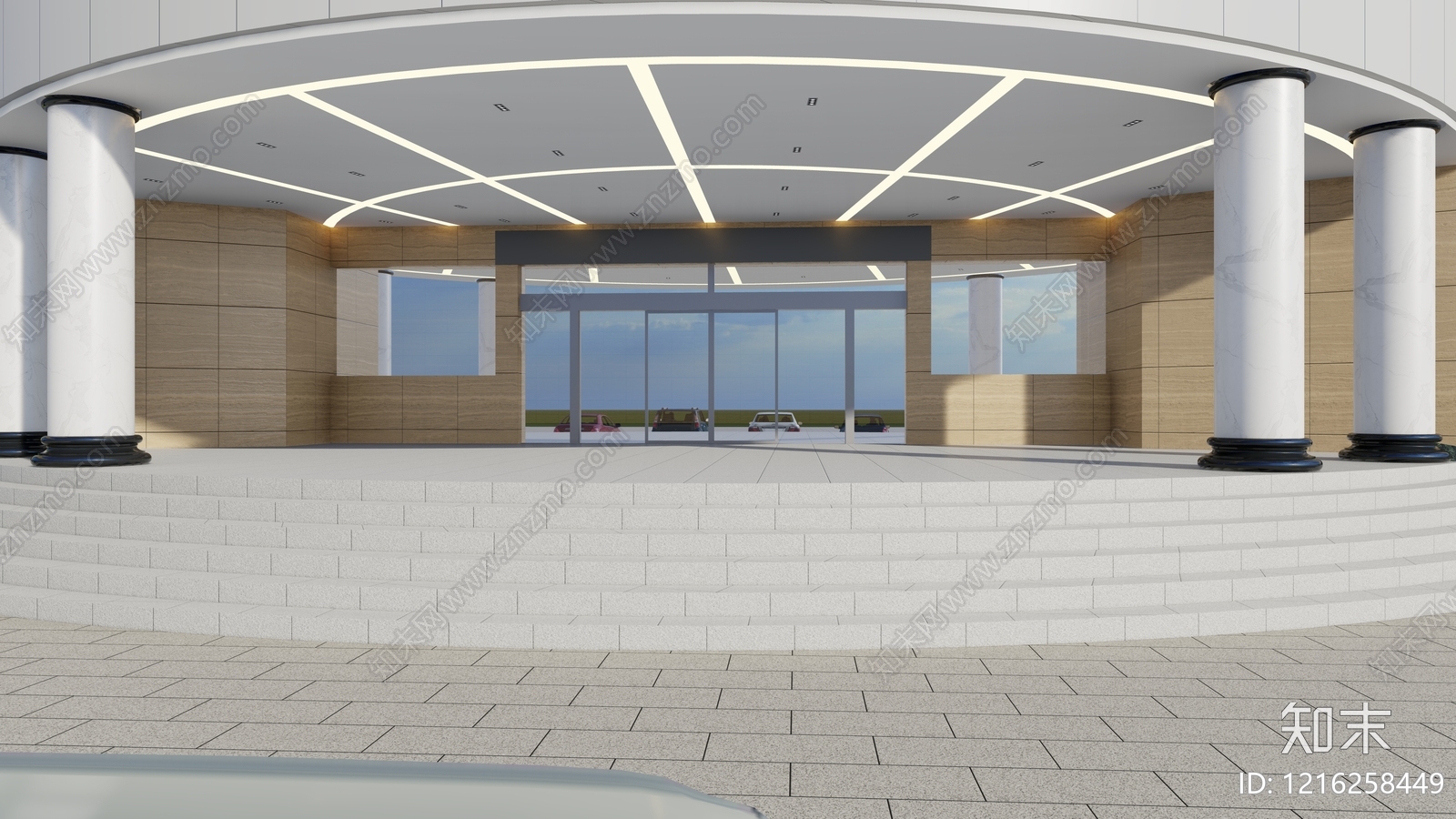 现代简约医院建筑SU模型下载【ID:1216258449】