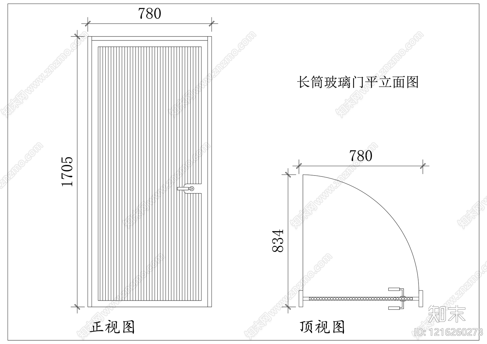 现代门施工图下载【ID:1216260273】