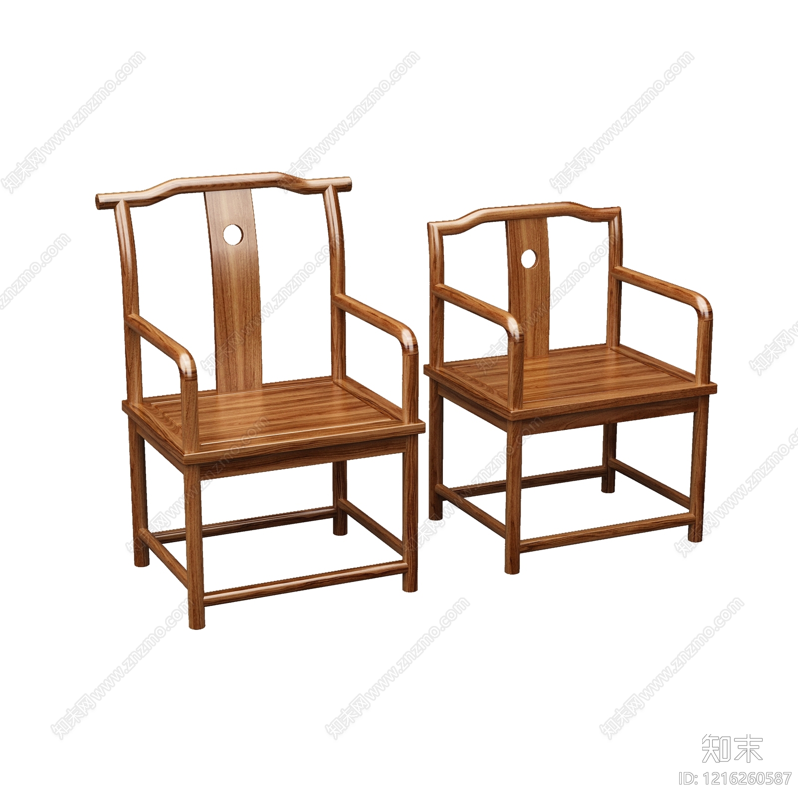 新中式休闲椅3D模型下载【ID:1216260587】