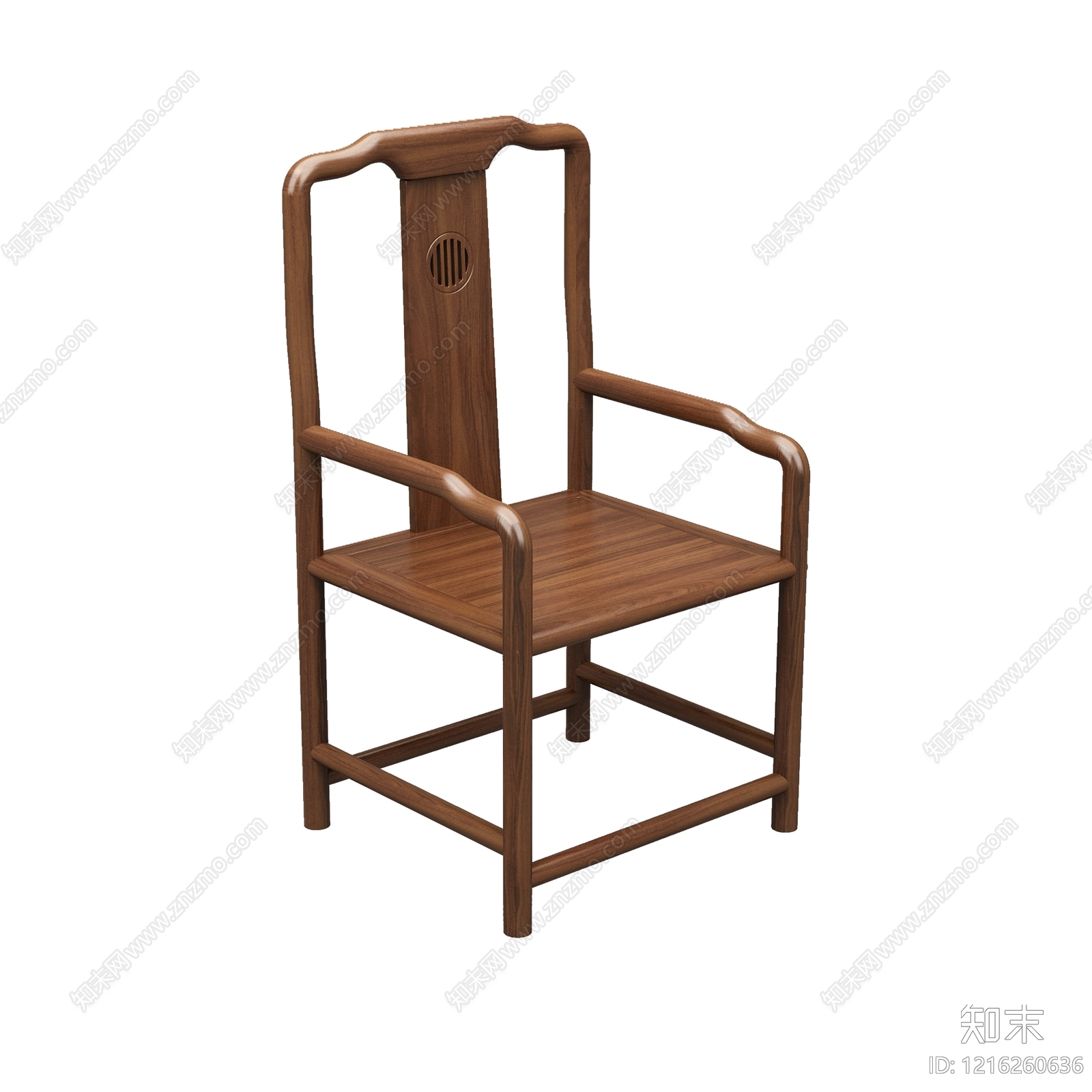 新中式休闲椅3D模型下载【ID:1216260636】