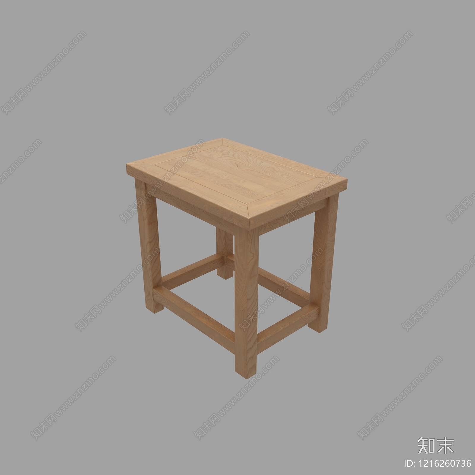 原木风边几3D模型下载【ID:1216260736】