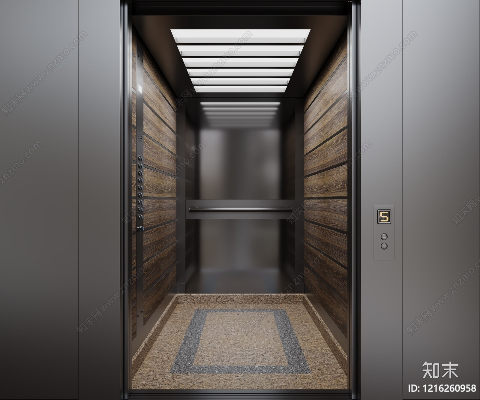 现代简约电梯3D模型下载【ID:1216260958】