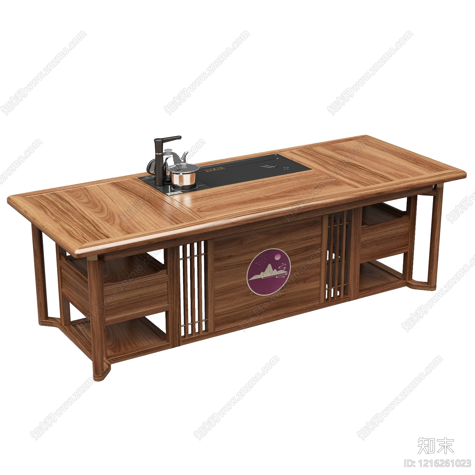 新中式茶桌椅3D模型下载【ID:1216261023】