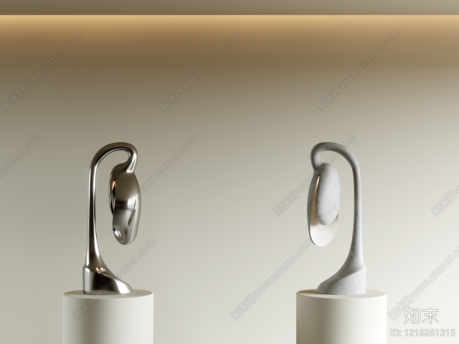极简台灯3D模型下载【ID:1216261315】